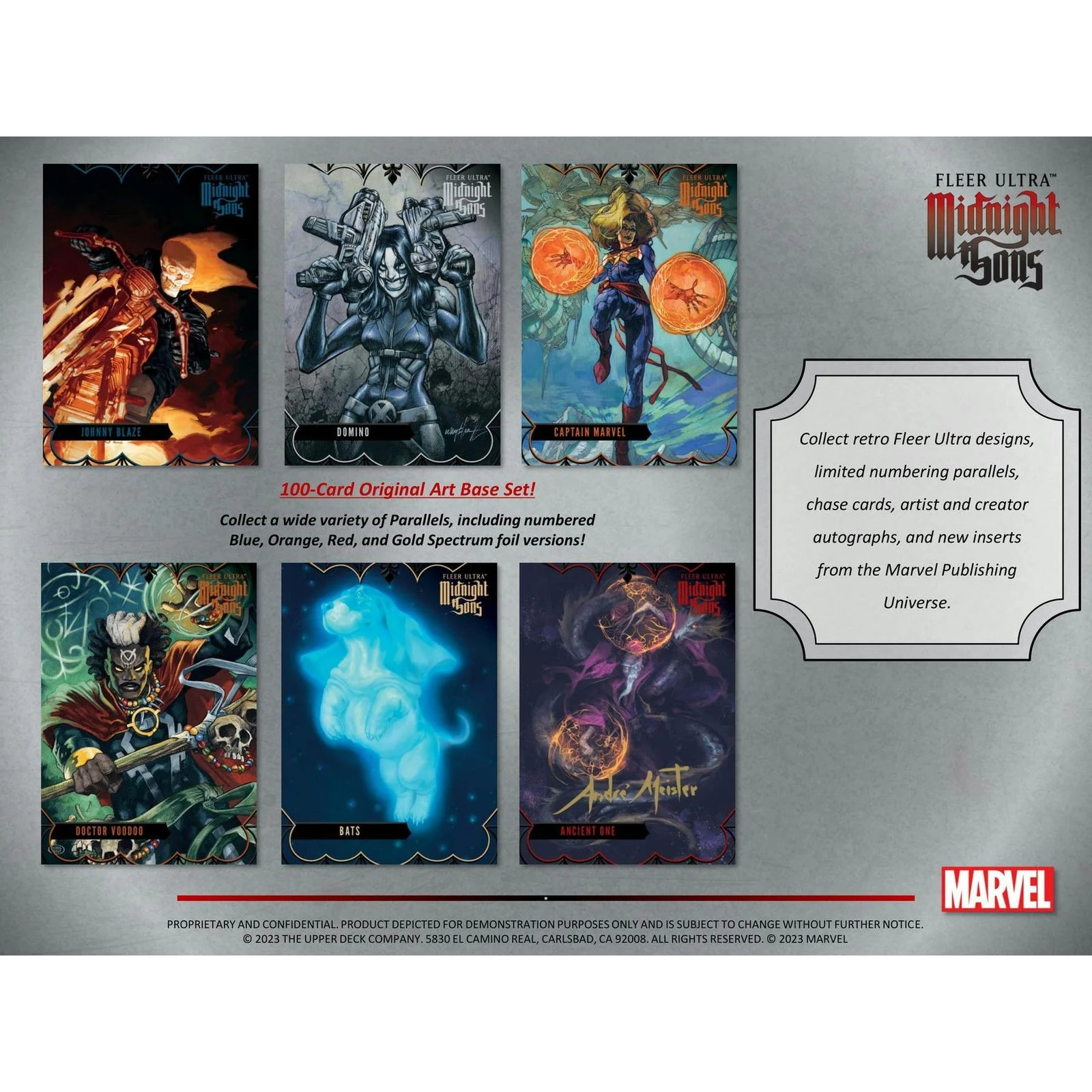 DRAFT - 2023 Upper Deck Marvel Fleer Ultra Midnight Sons Hobby Box
