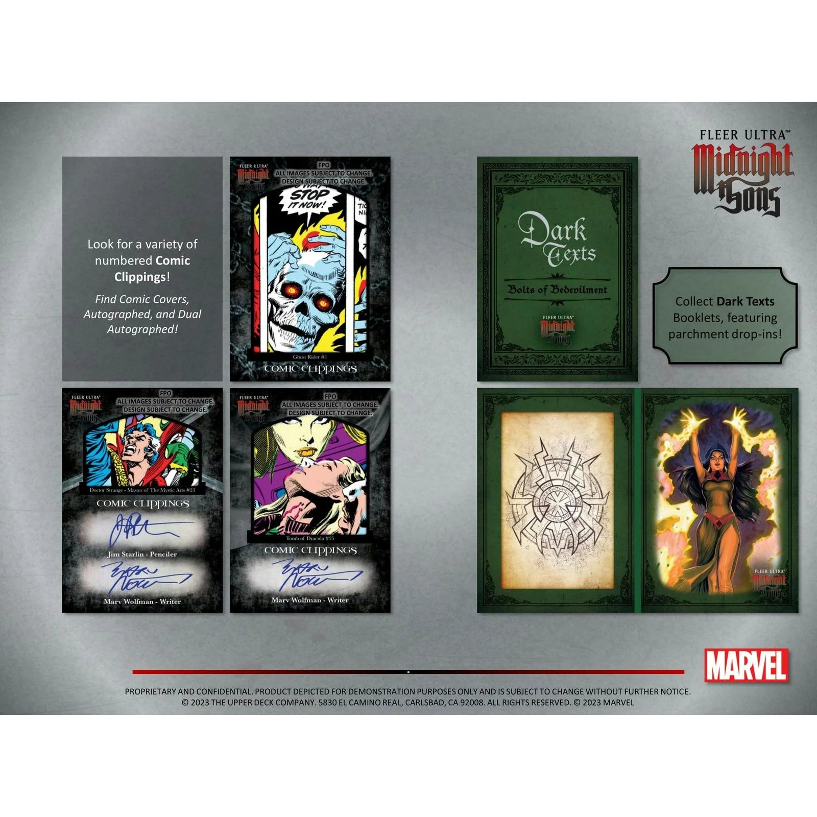 DRAFT - 2023 Upper Deck Marvel Fleer Ultra Midnight Sons Hobby Box