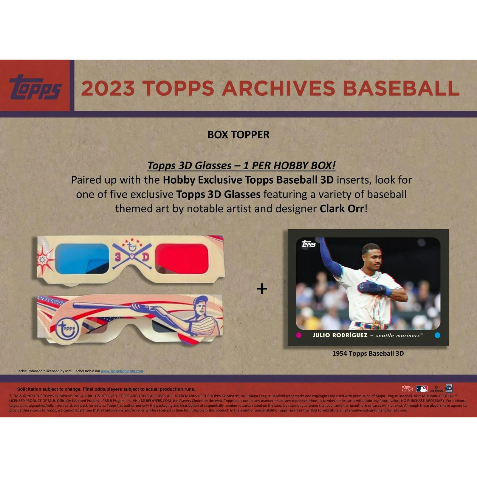 2023 Topps Archives Baseball Hobby 10-Box Case (Ships Sealed Only)