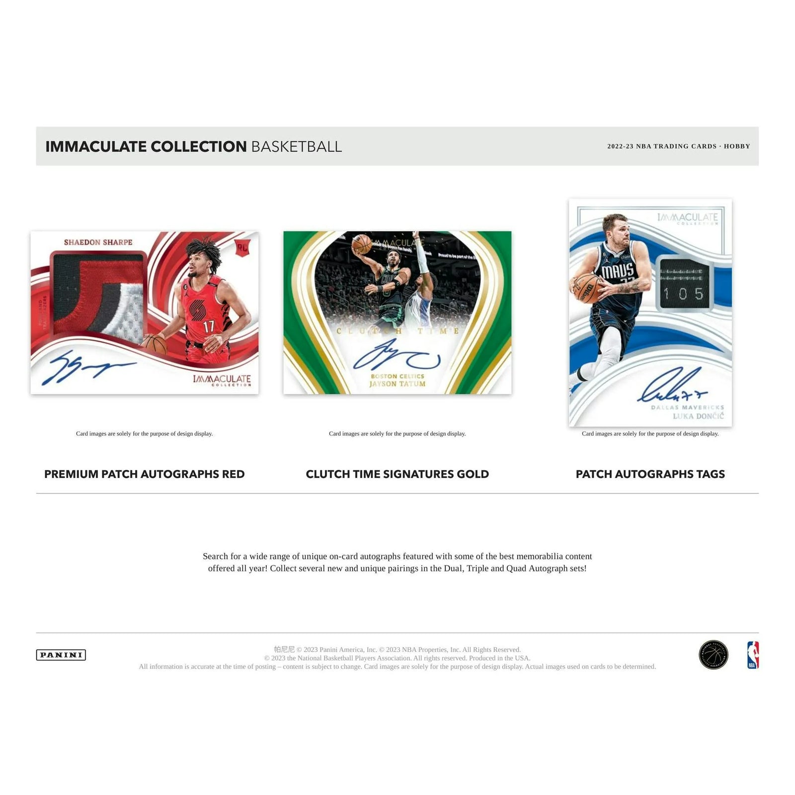 DRAFT - 2022/23 Panini Immaculate Basketball Hobby Box