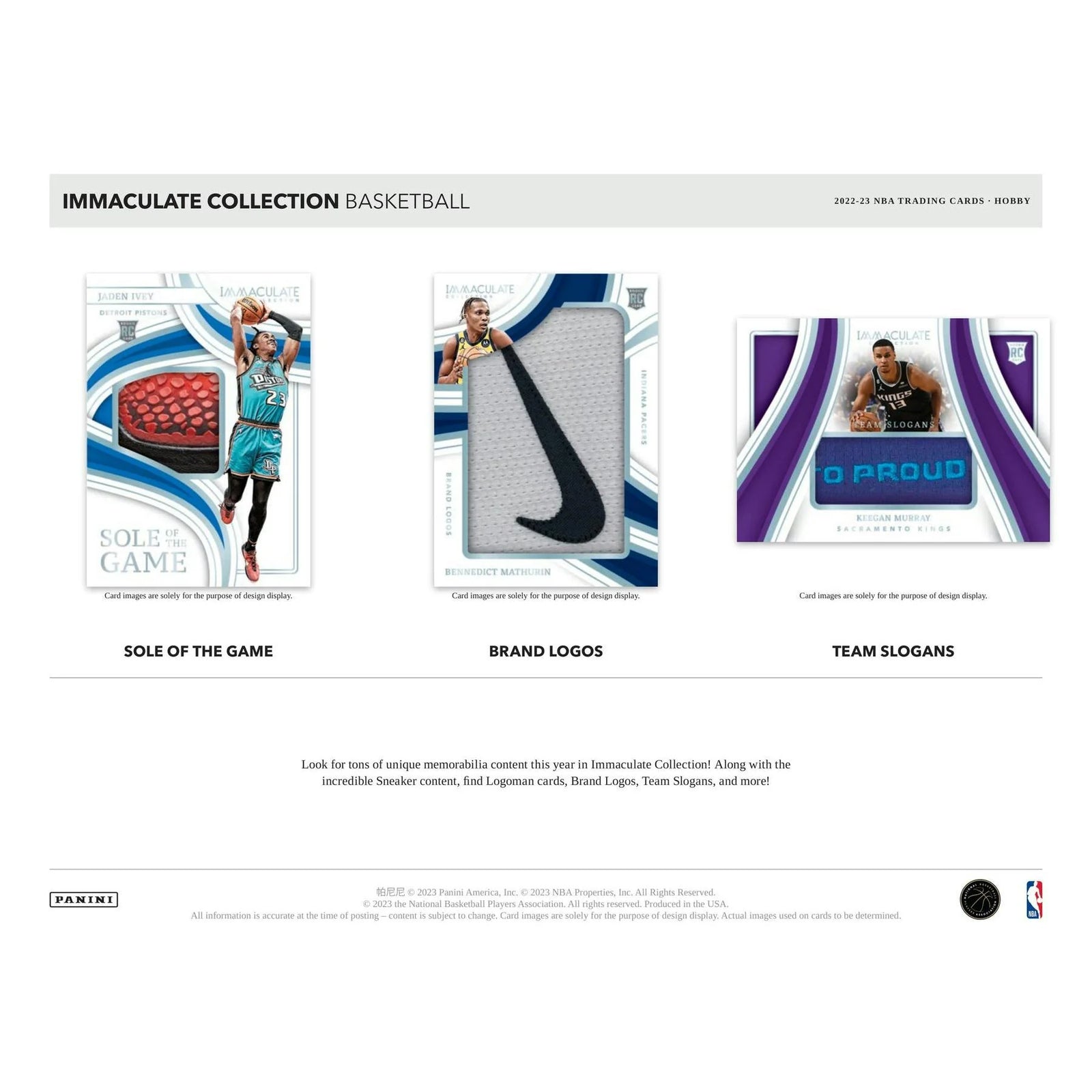 DRAFT - 2022/23 Panini Immaculate Basketball Hobby Box