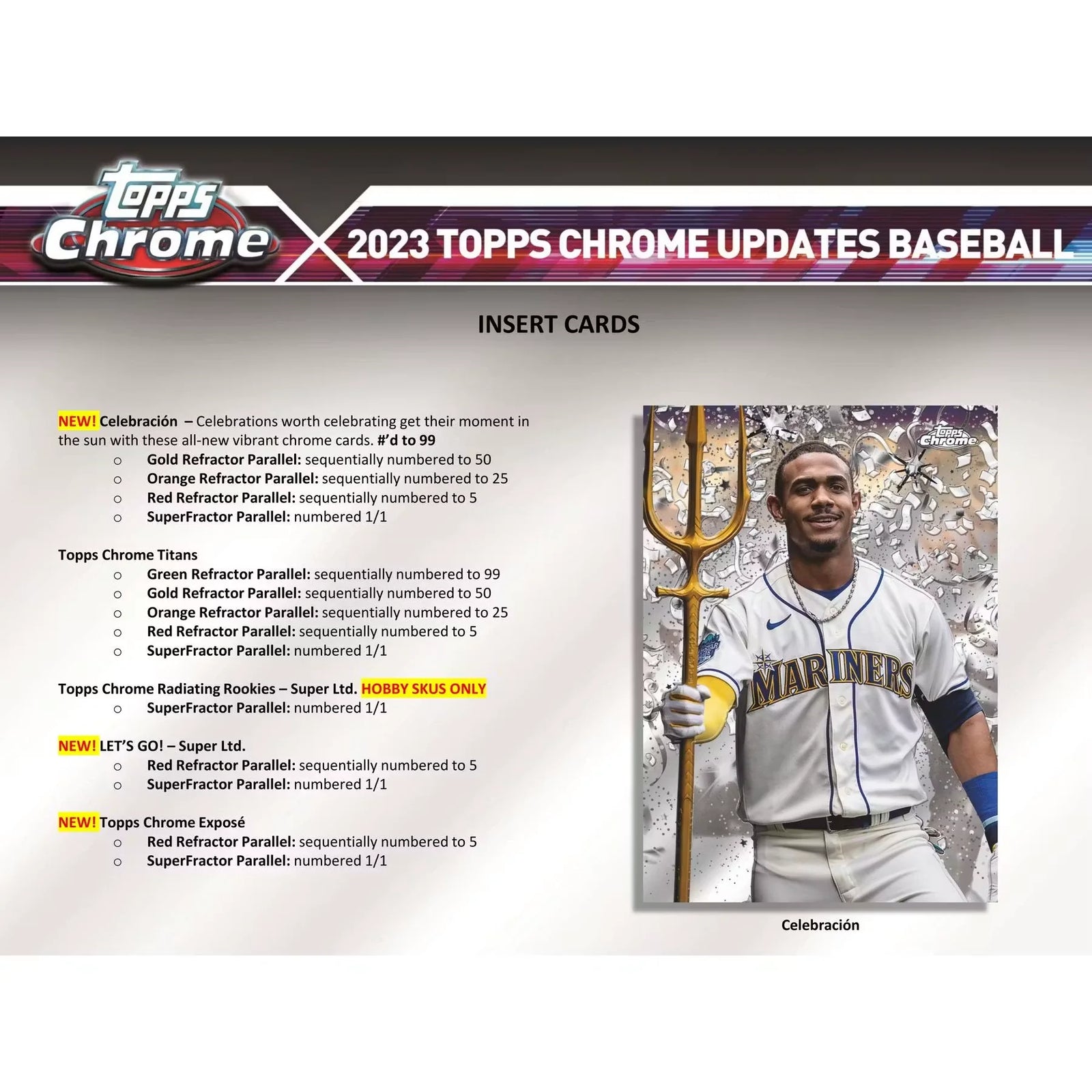 2023 Topps Chrome Update Series Baseball Hobby Jumbo 8 Box Case