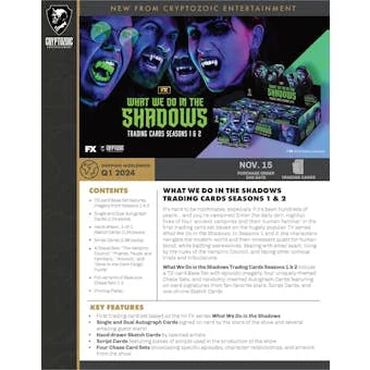 DRAFT - What We Do in the Shadows Seasons 1 & 2 Trading Cards Hobby Box | 2024 Cryptozoic
