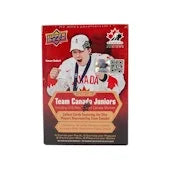 DRAFT - Just In 2023/24 Upper Deck Team Canada Juniors Hockey Blaster 20-Box Case