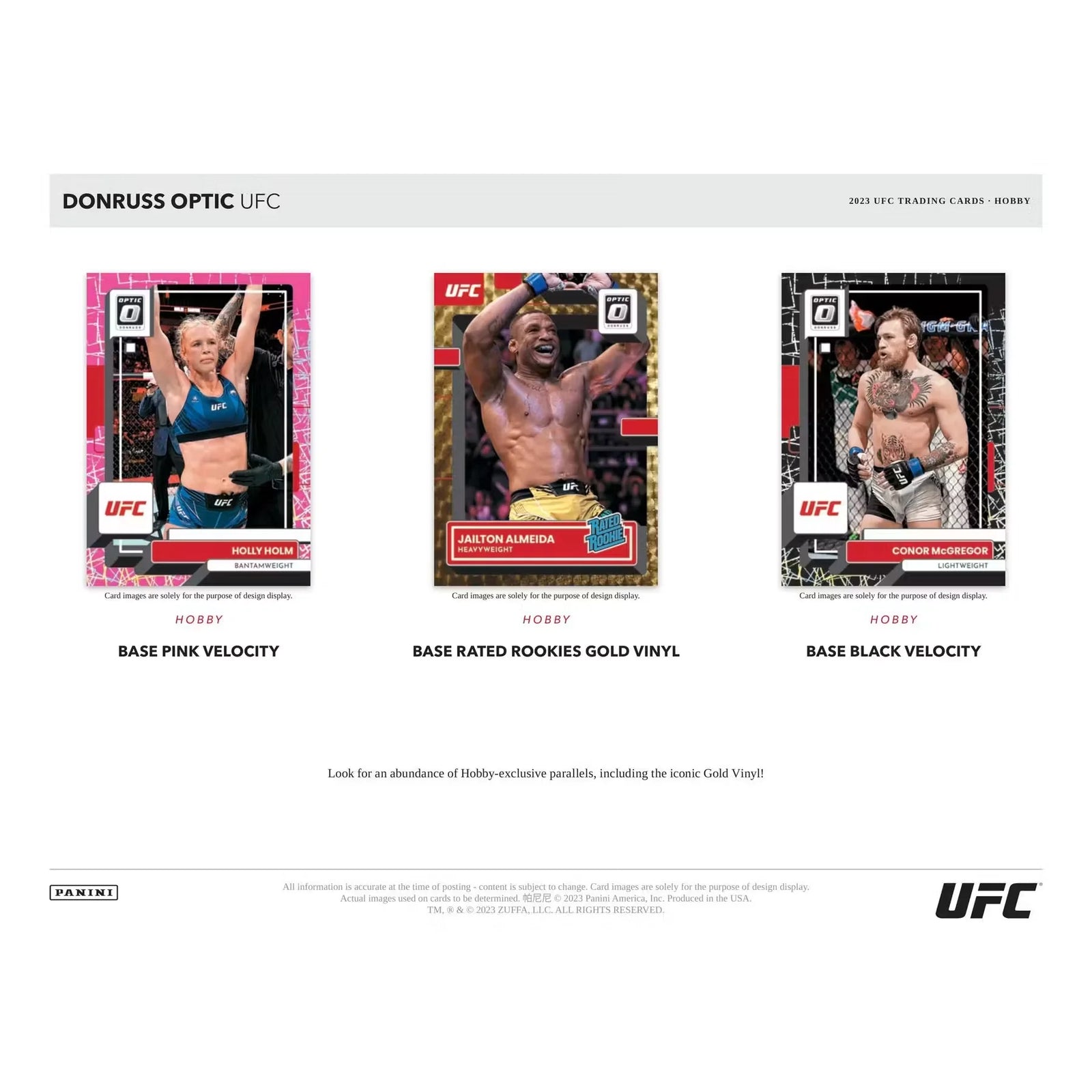 2023 Panini Donruss Optic UFC Hobby 12-Box Case (Ships Sealed Only)