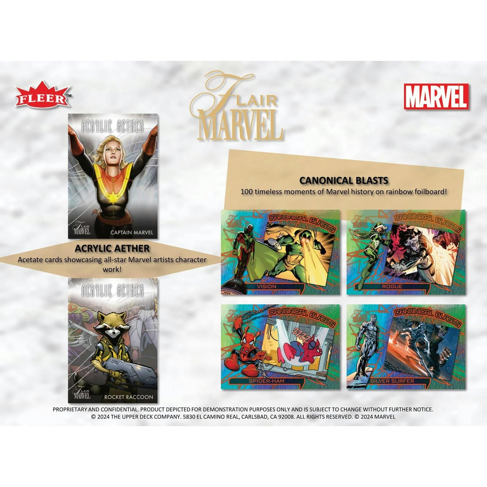 DRAFT - 2024 Upper Deck Marvel Flair Trading Cards Hobby Box