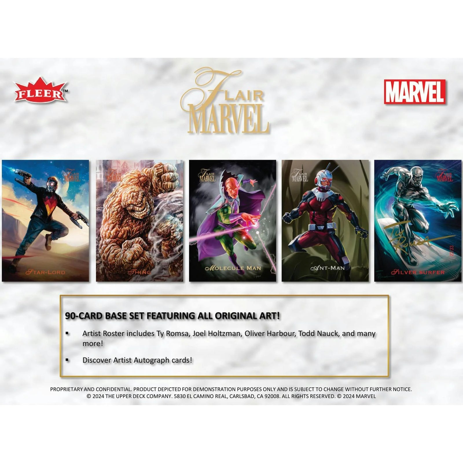 DRAFT - 2024 Upper Deck Marvel Flair Trading Cards Hobby Box