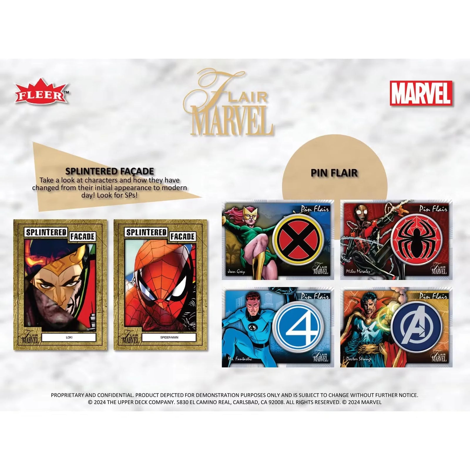 2024 Upper Deck Marvel Flair Trading Cards Hobby 12 Box Case