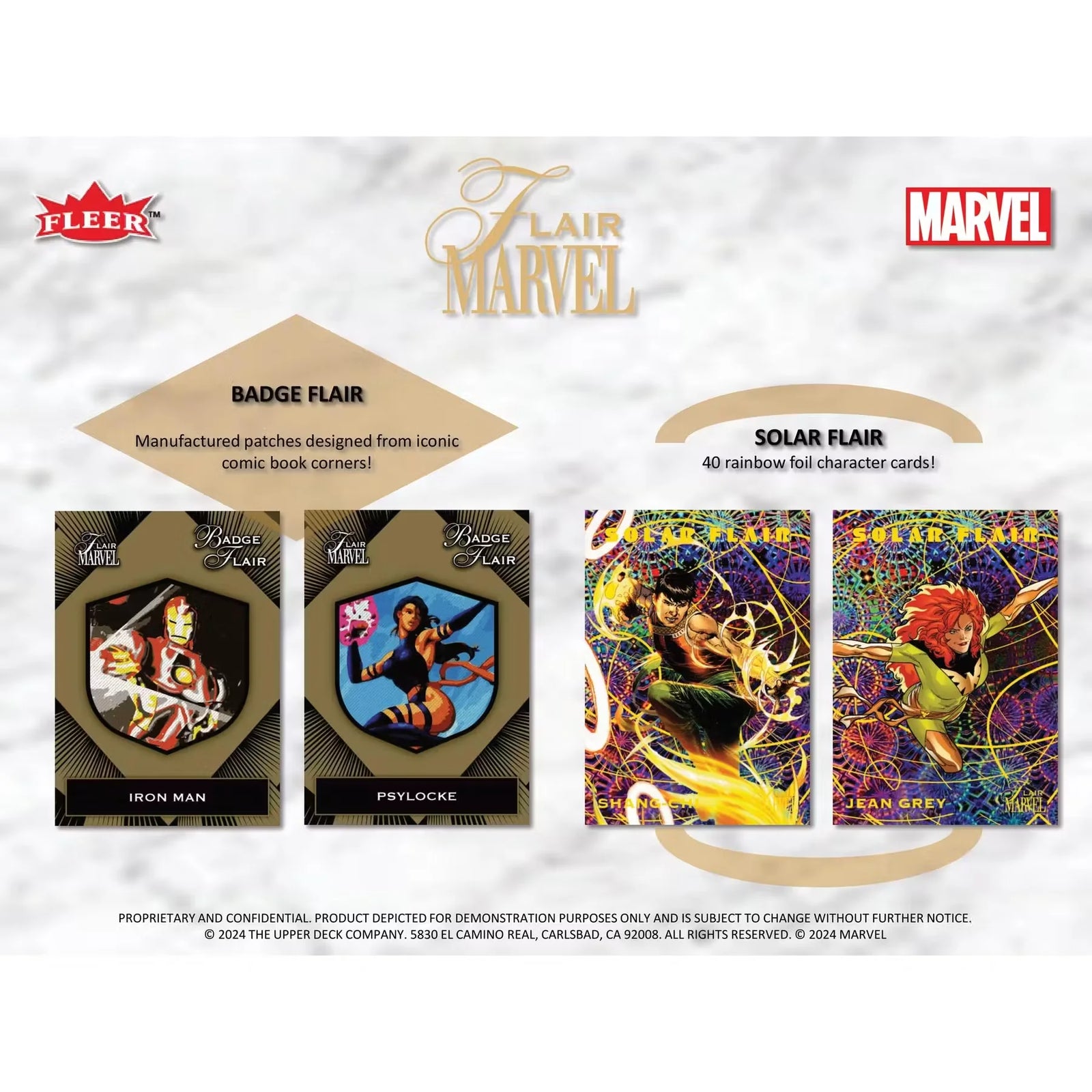 2024 Upper Deck Marvel Flair Trading Cards Hobby 12 Box Case