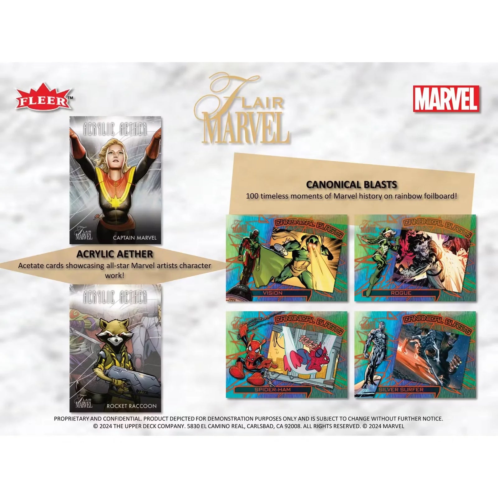 2024 Upper Deck Marvel Flair Trading Cards Hobby 12 Box Case