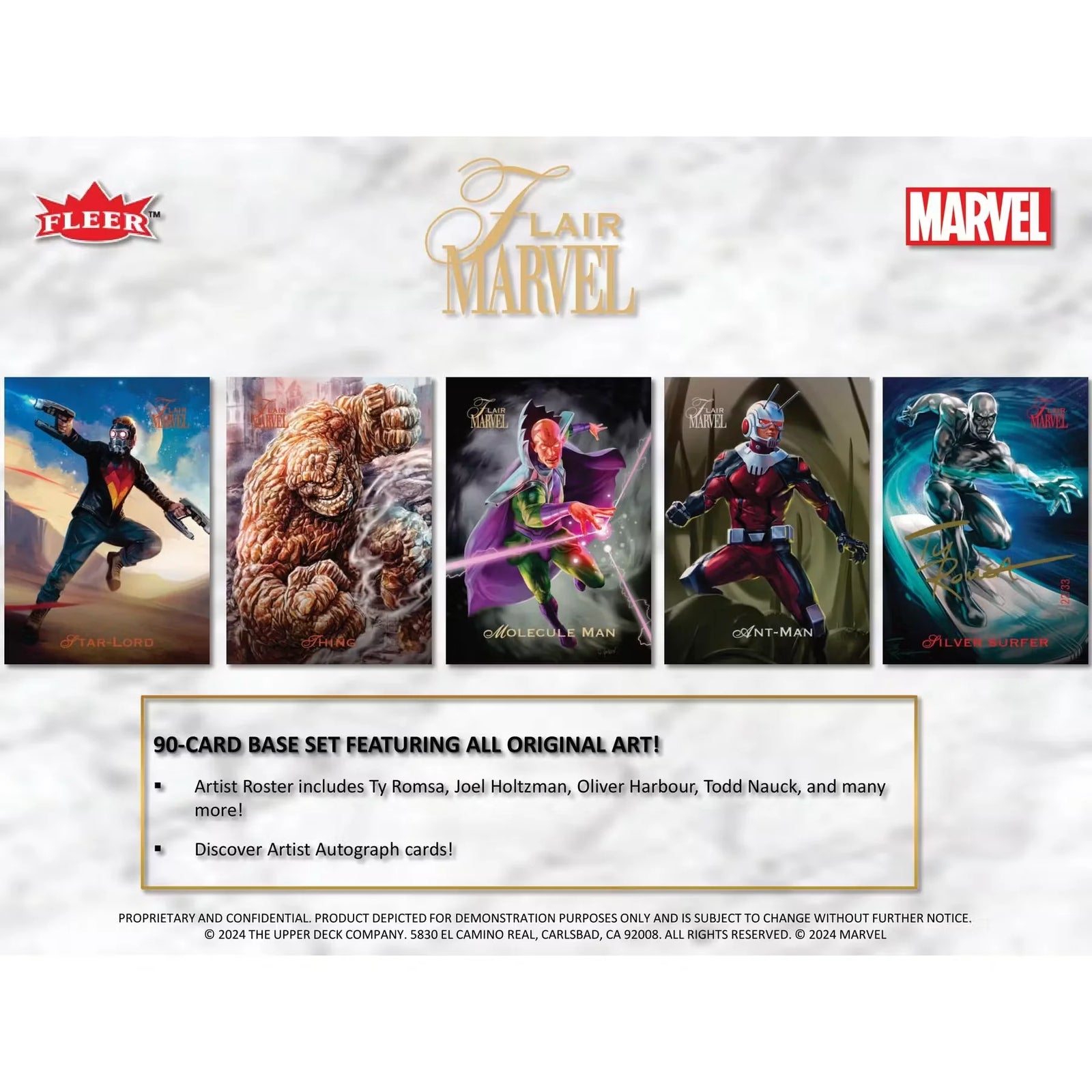 2024 Upper Deck Marvel Flair Trading Cards Hobby 12 Box Case