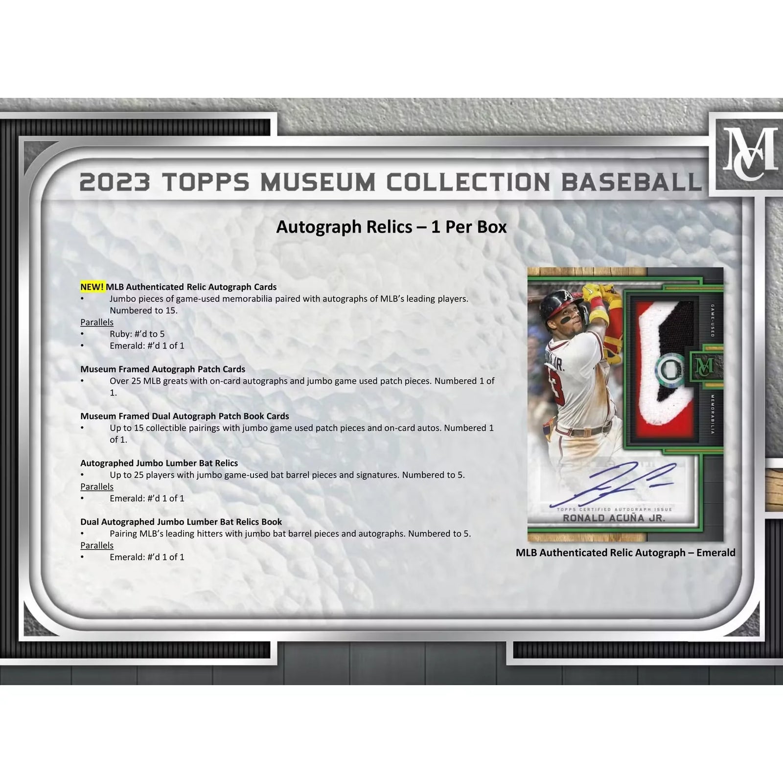 2023 Topps Museum Collection Baseball Hobby Box