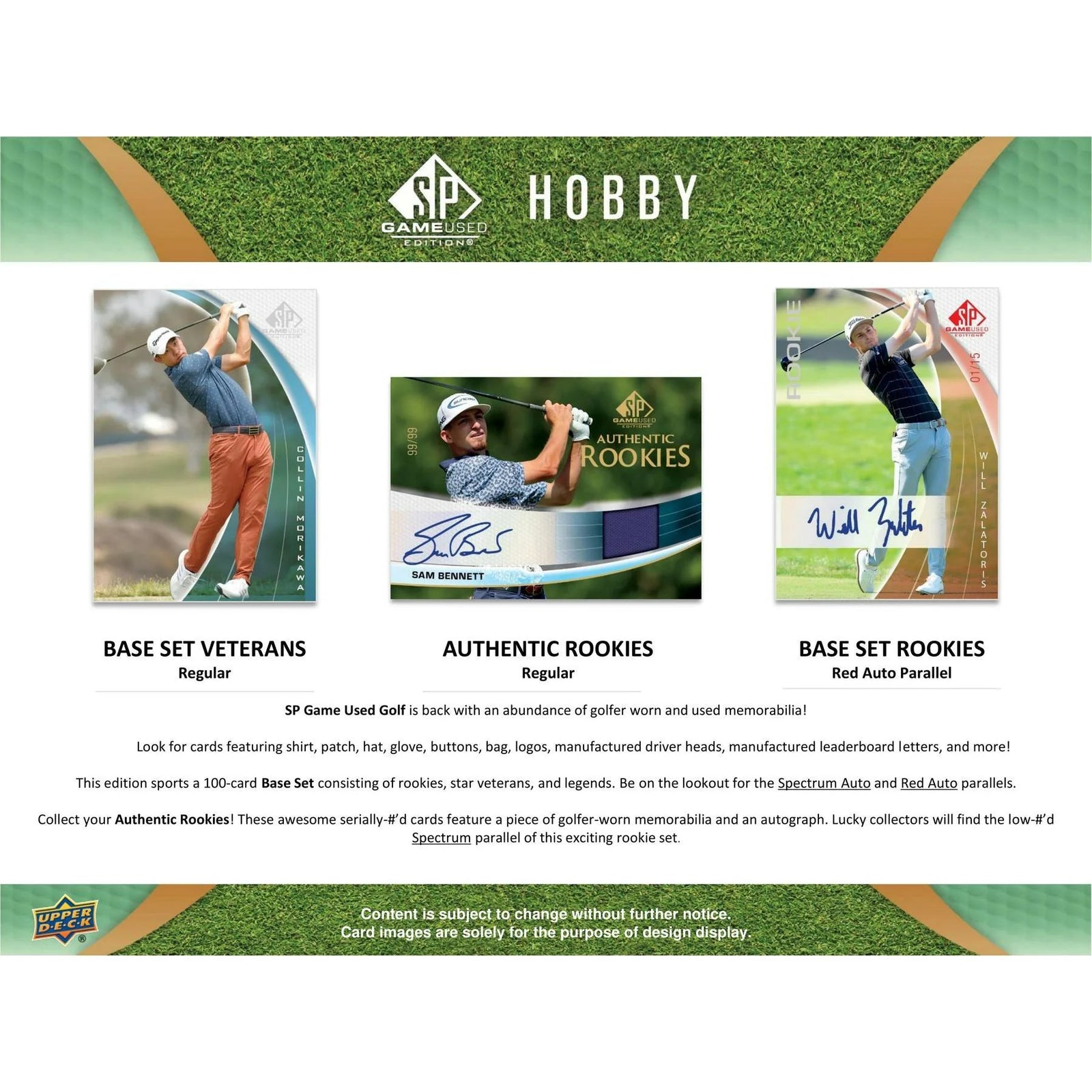 DRAFT - 2024 Upper Deck SP Game Used Golf Hobby 10-Box Case | BVR40P5VUJ