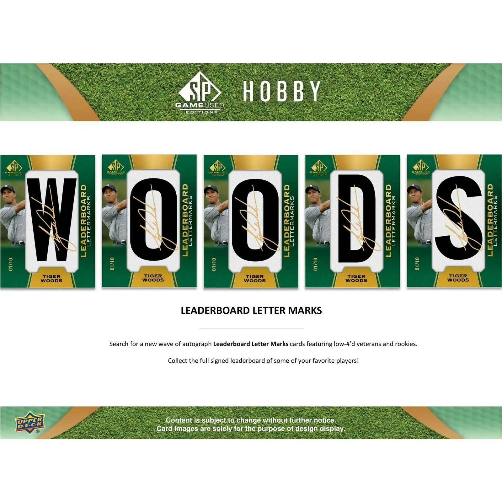 DRAFT - 2024 Upper Deck SP Game Used Golf Hobby 10-Box Case | BVR40P5VUJ