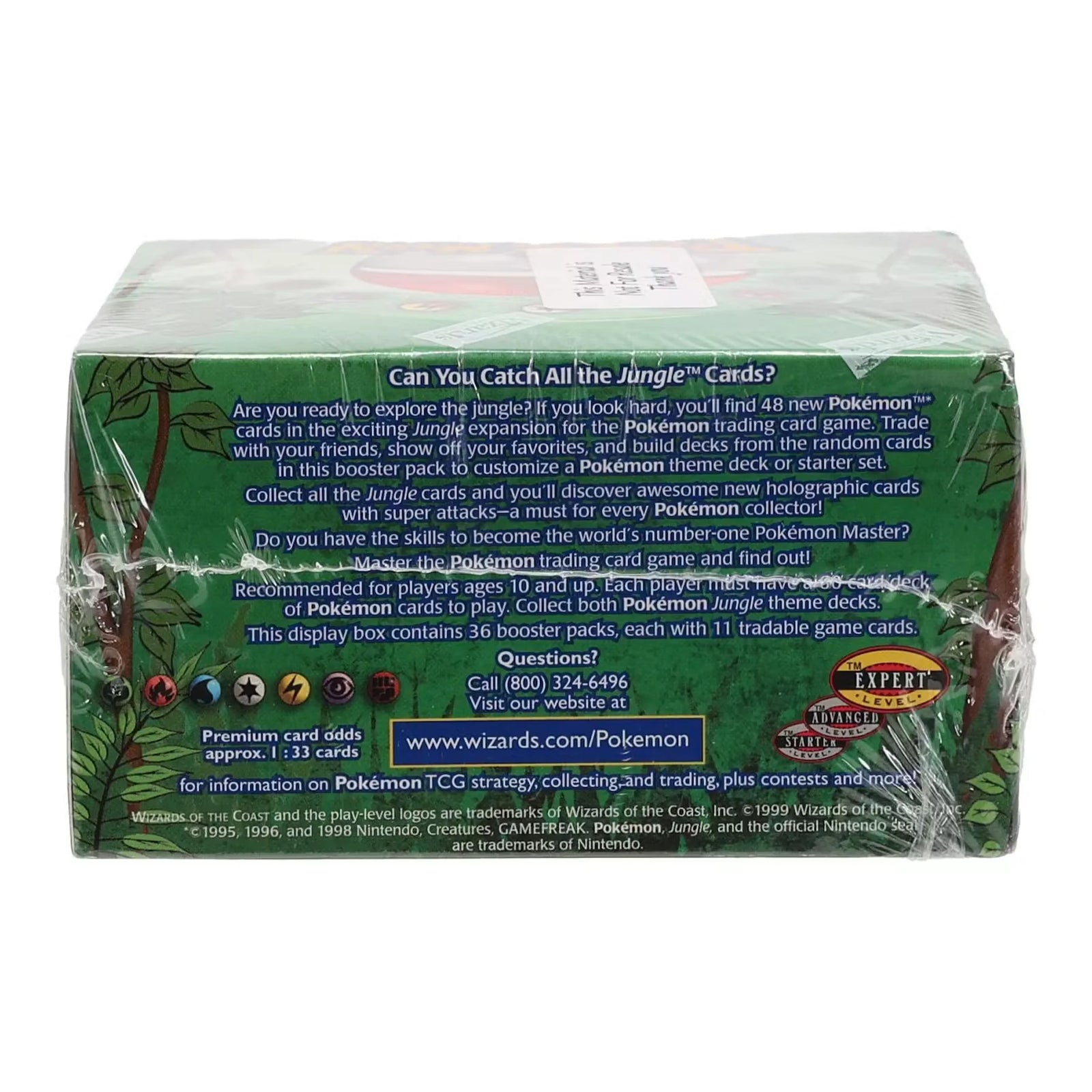 Pokemon Jungle Unlimited Booster Box | Sealed WOTC Retail (Ships Sealed Only)