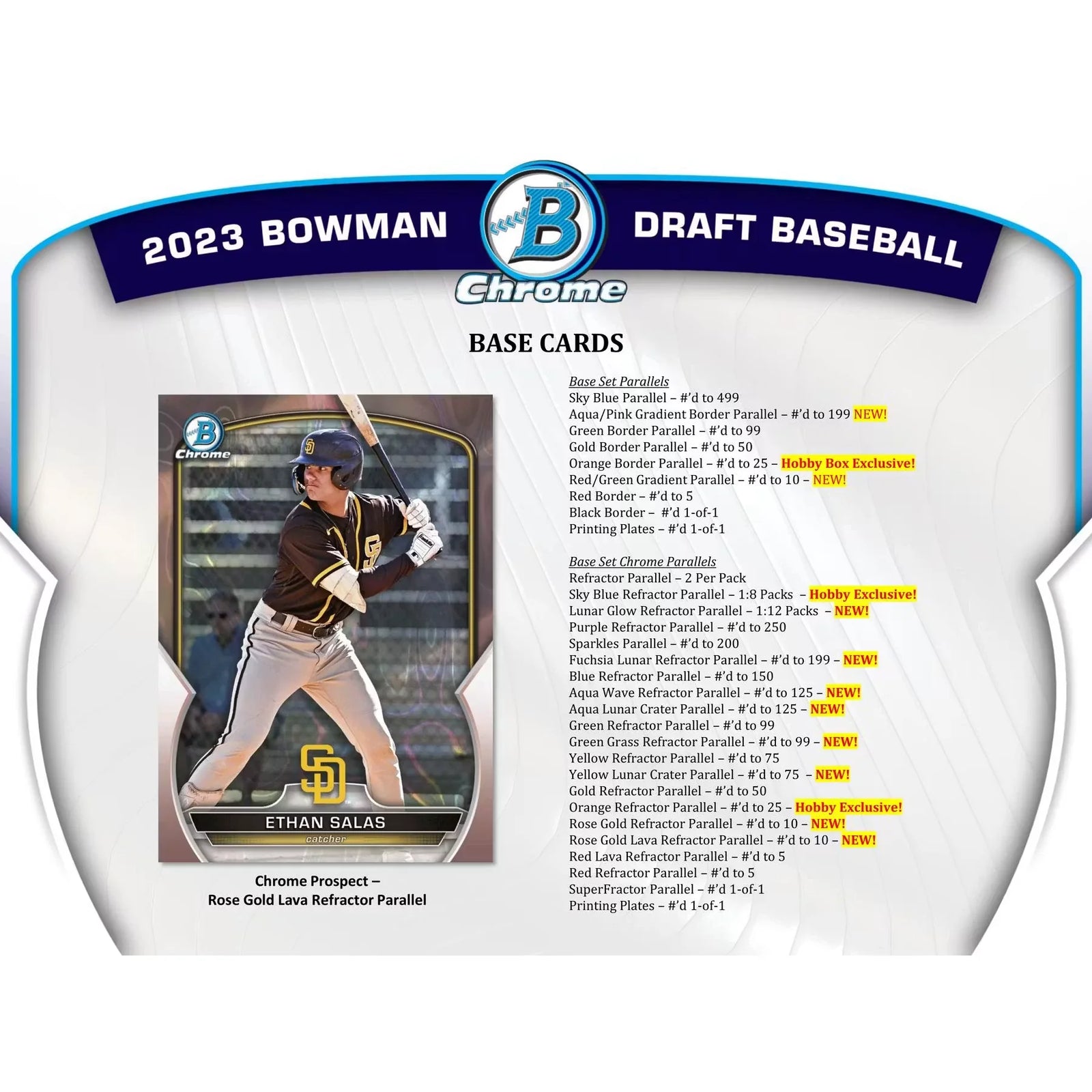 2023 Bowman Draft Baseball Hobby Jumbo Box (Ships Sealed Only)