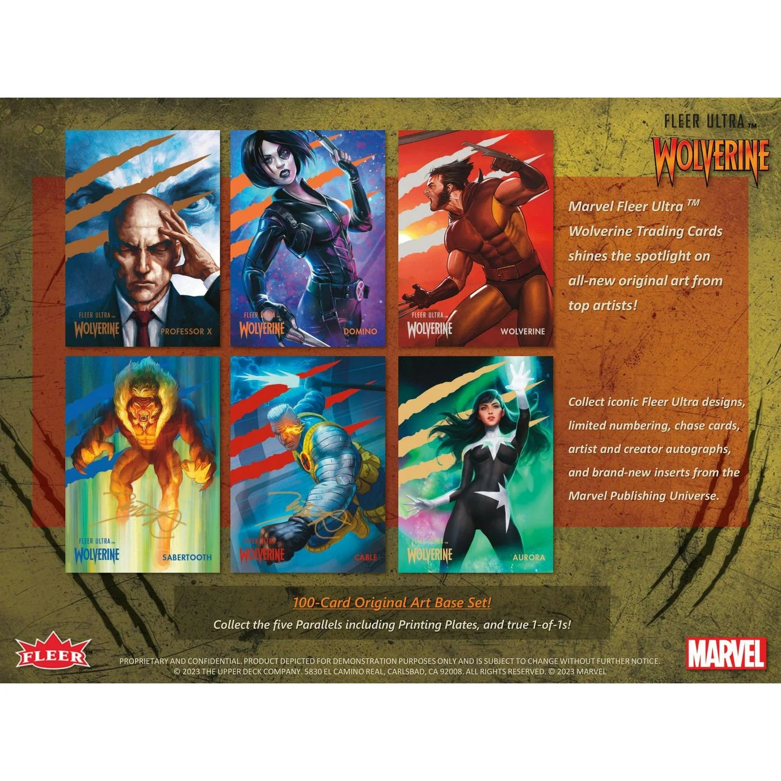 DRAFT - 2024 Upper Deck Marvel Fleer Ultra Wolverine Trading Cards | Hobby 12-Box Case