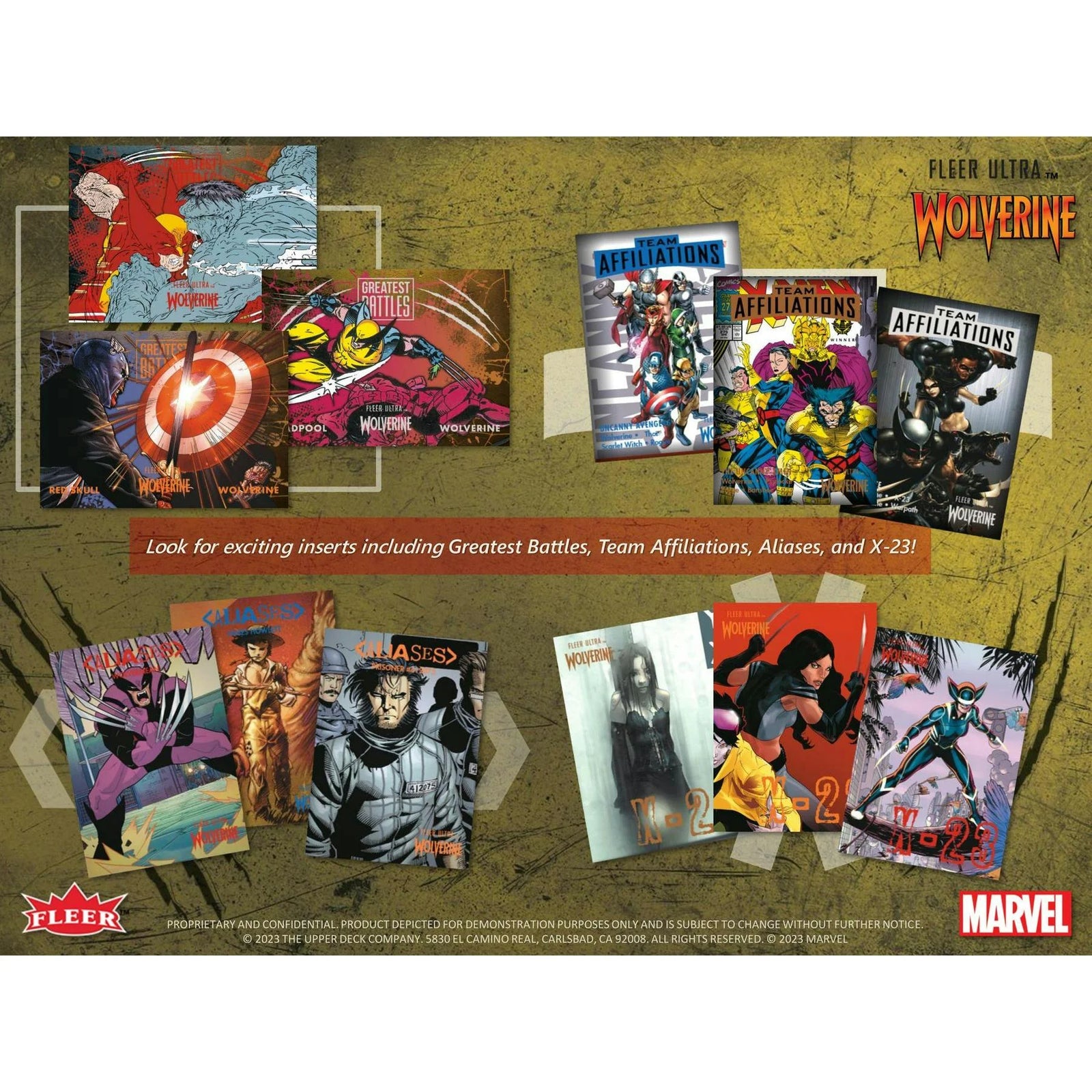DRAFT - 2024 Upper Deck Marvel Fleer Ultra Wolverine Trading Cards | Hobby 12-Box Case