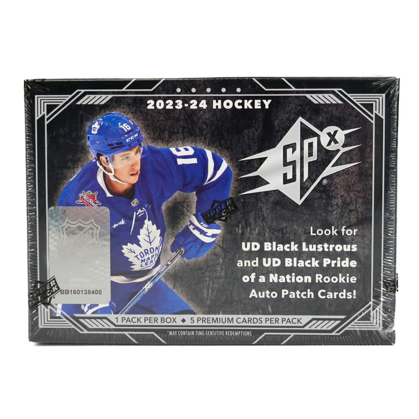 DRAFT - New 2023/24 Upper Deck SPx Hockey Hobby 20-Box Case