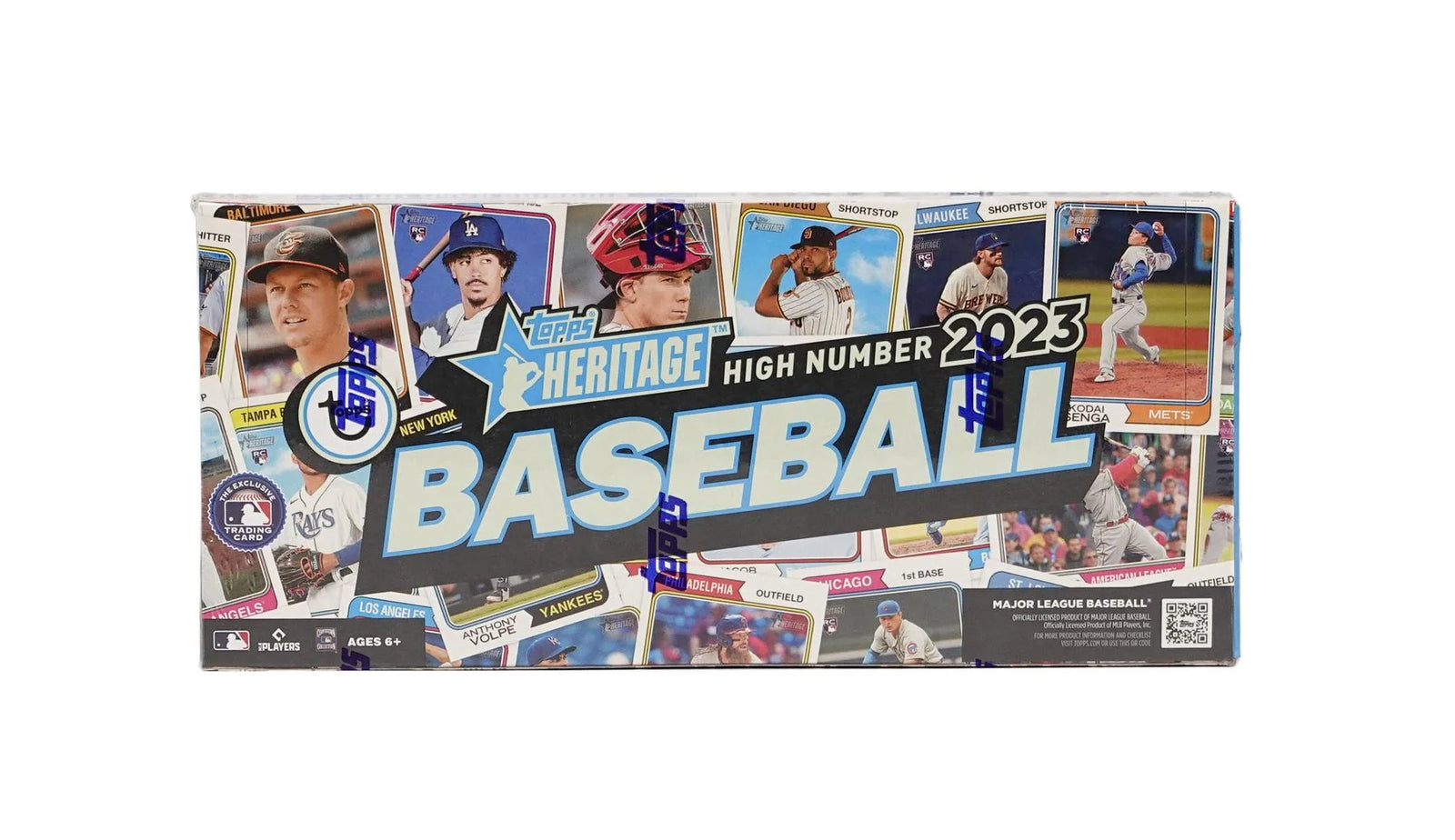 2023 Topps Heritage High Number Baseball Hobby Box | 24 Packs (Ships Sealed Only)