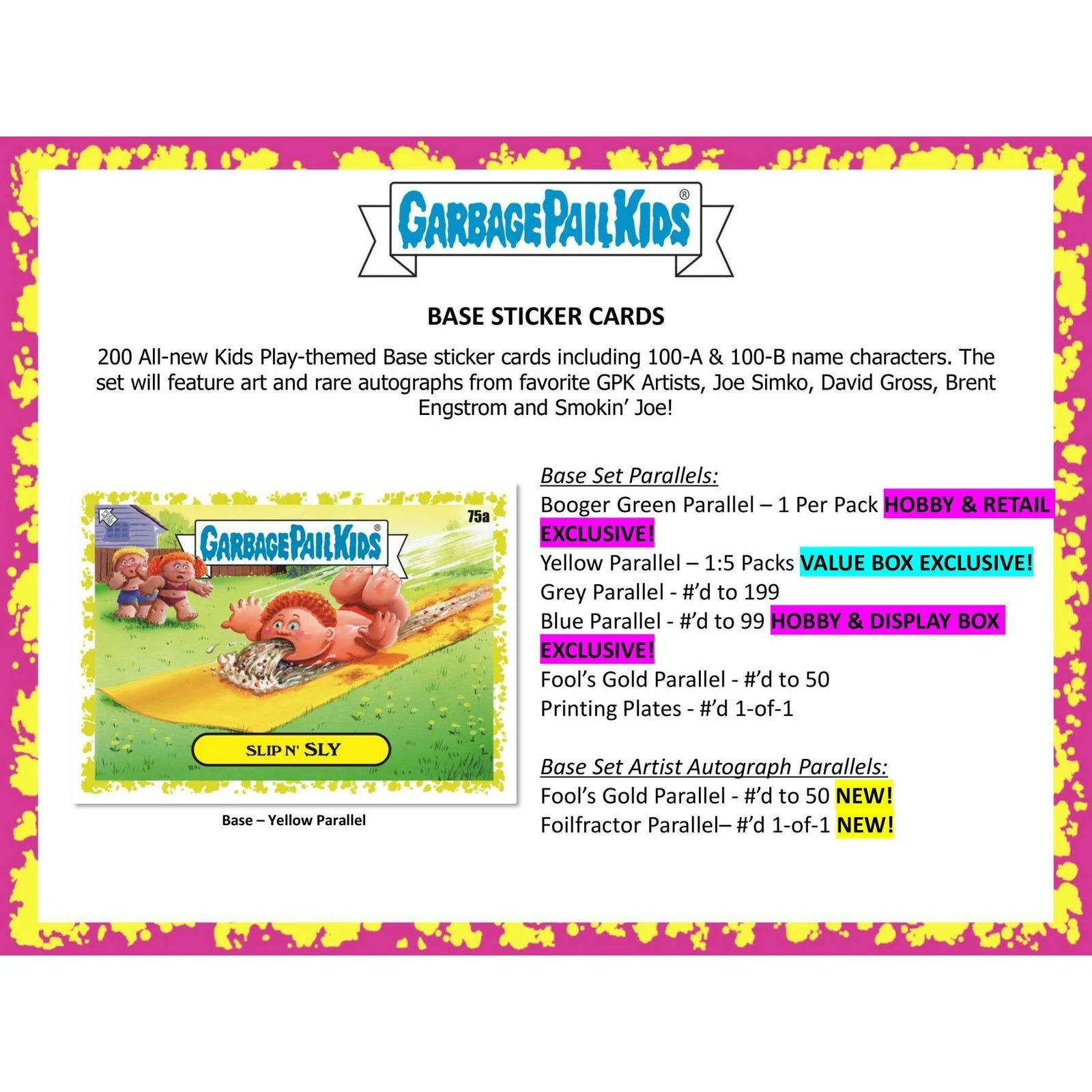 DRAFT - 2024 Topps Garbage Pail Kids Series 1 Kids-At-Play Blaster 40-Box | dacardworld:BVRV0JUY0E