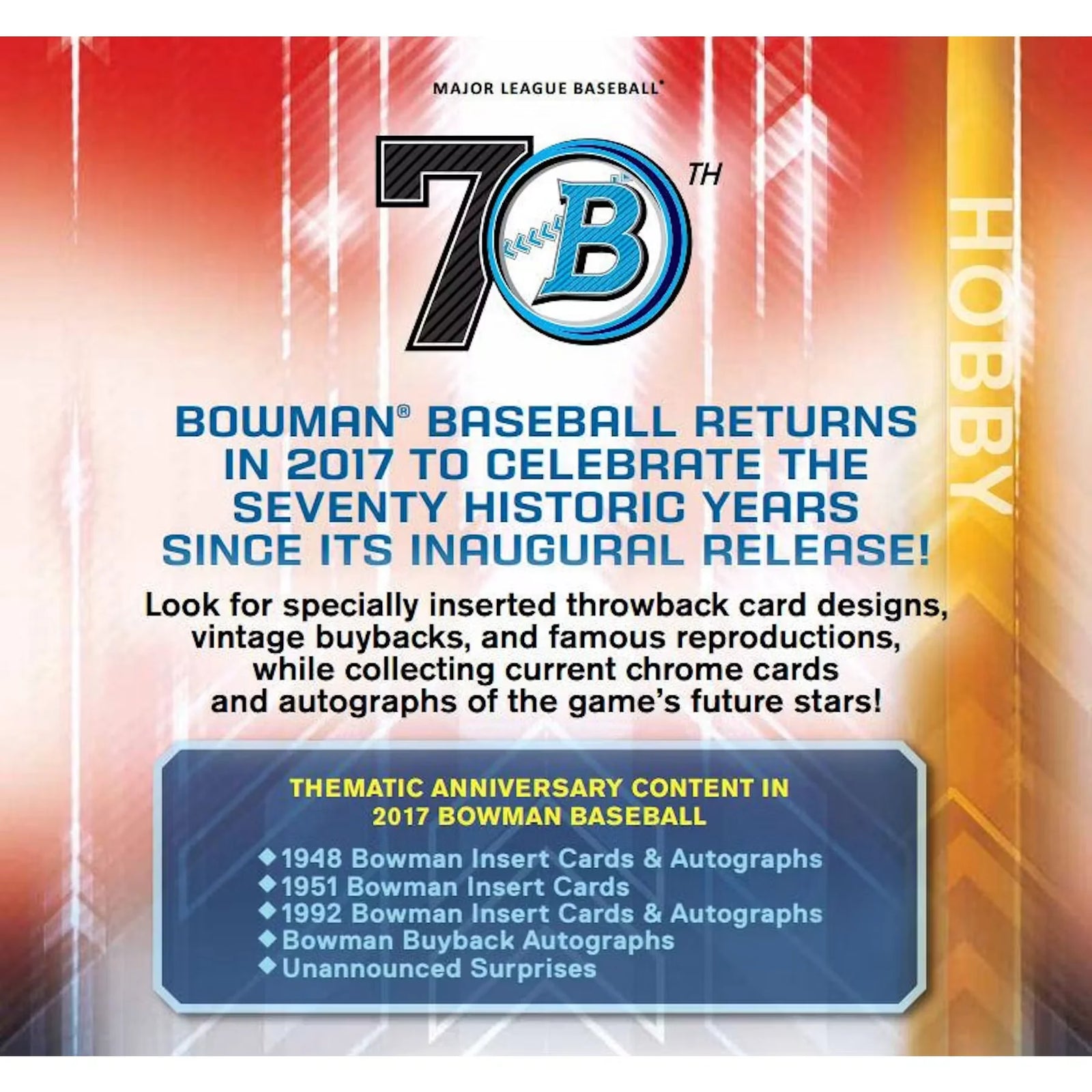 DRAFT - 2017 Bowman Baseball Hobby Box | Prospect Autographs