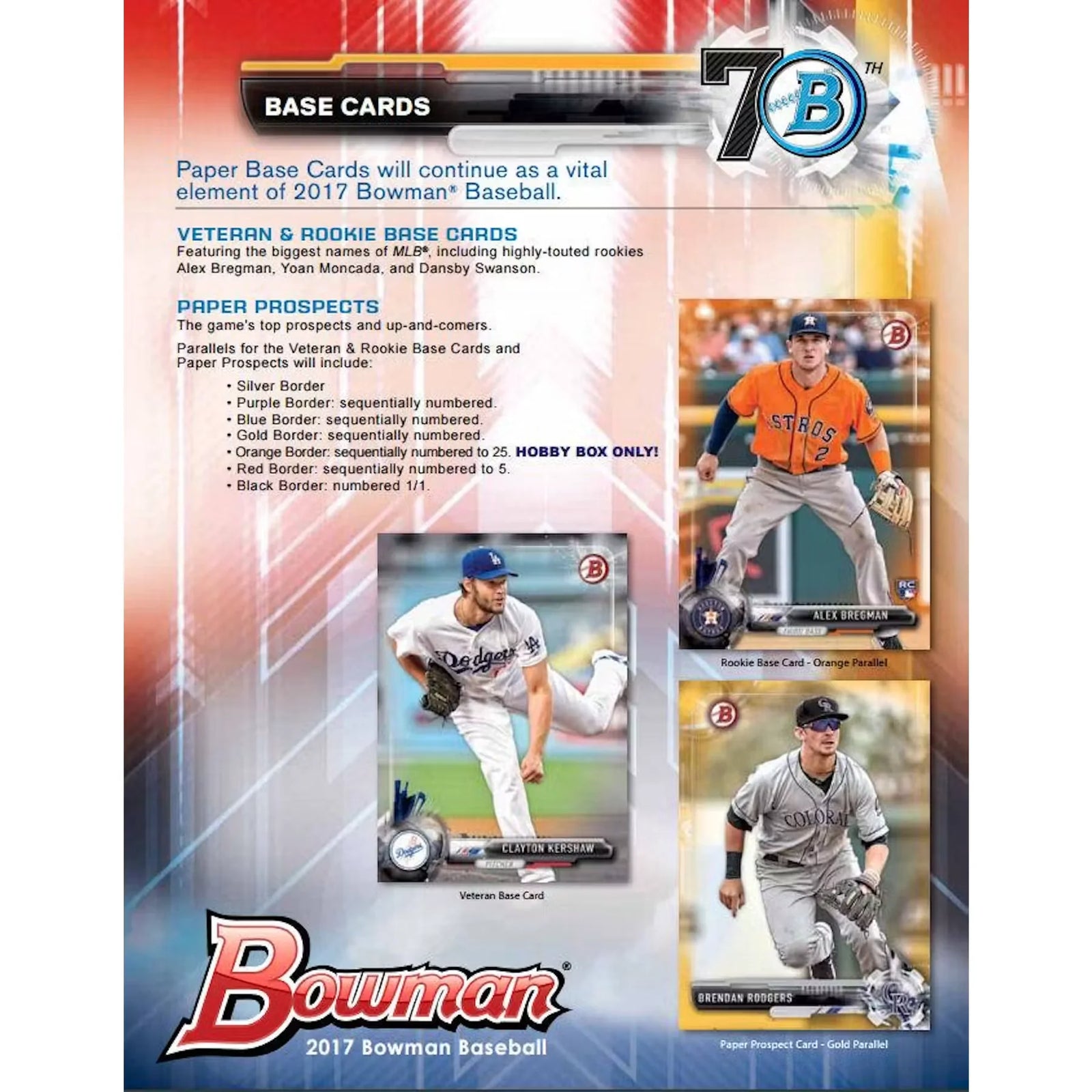 DRAFT - 2017 Bowman Baseball Hobby Box | Prospect Autographs