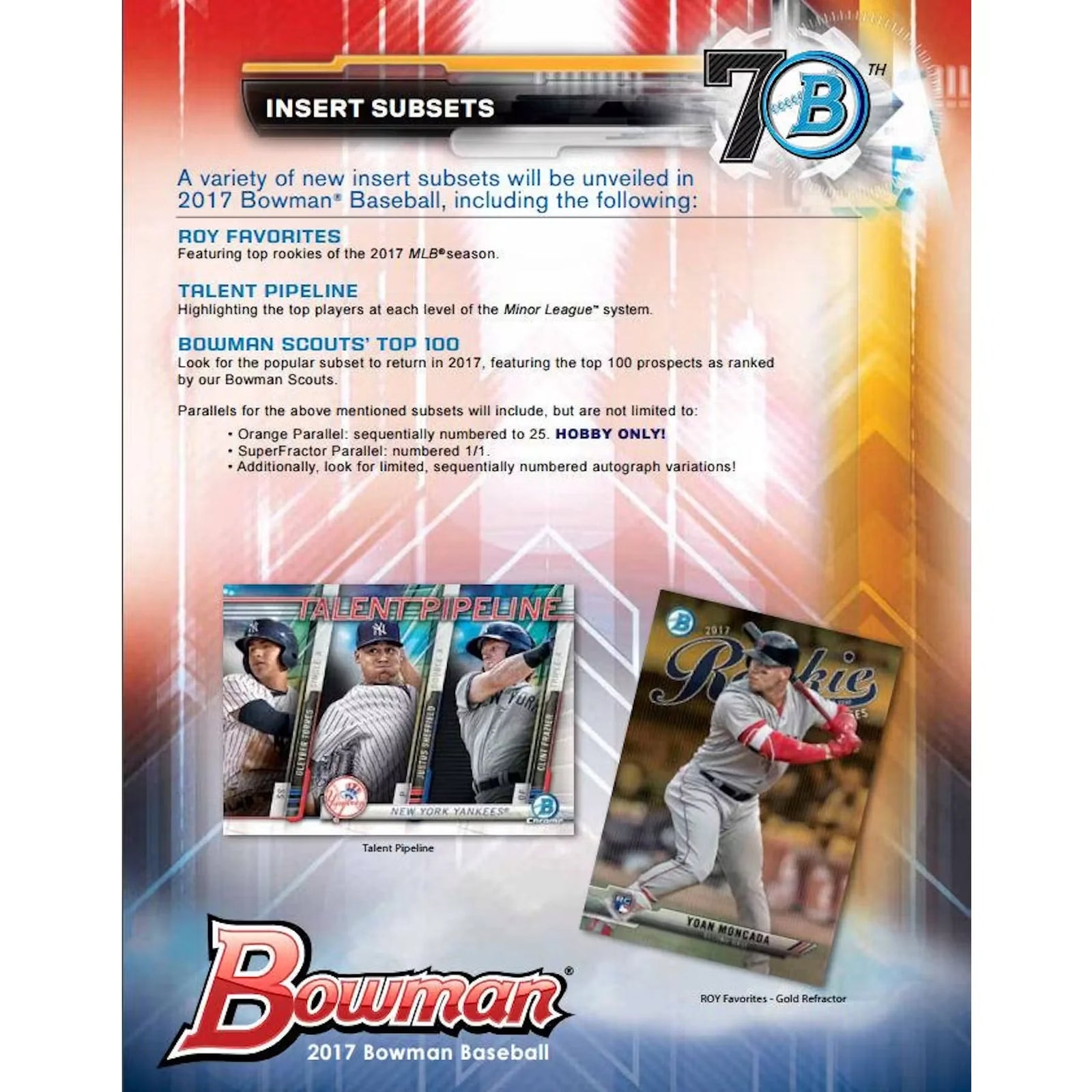 DRAFT - 2017 Bowman Baseball Hobby Box | Prospect Autographs