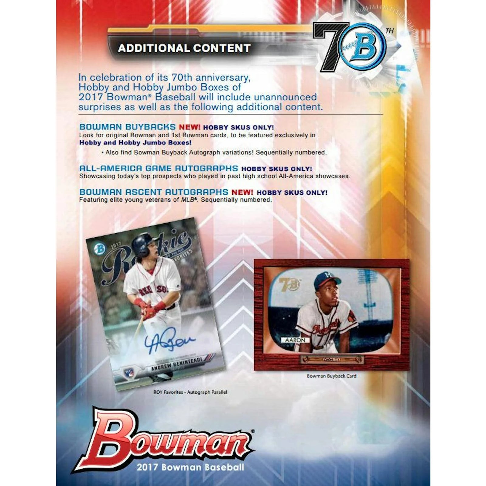 DRAFT - 2017 Bowman Baseball Hobby Box | Prospect Autographs