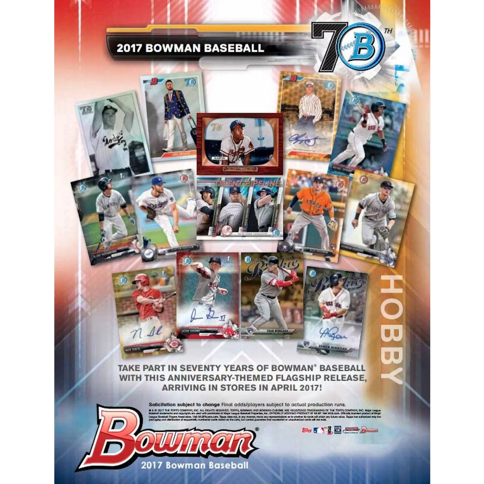 DRAFT - 2017 Bowman Baseball Hobby Box | Prospect Autographs