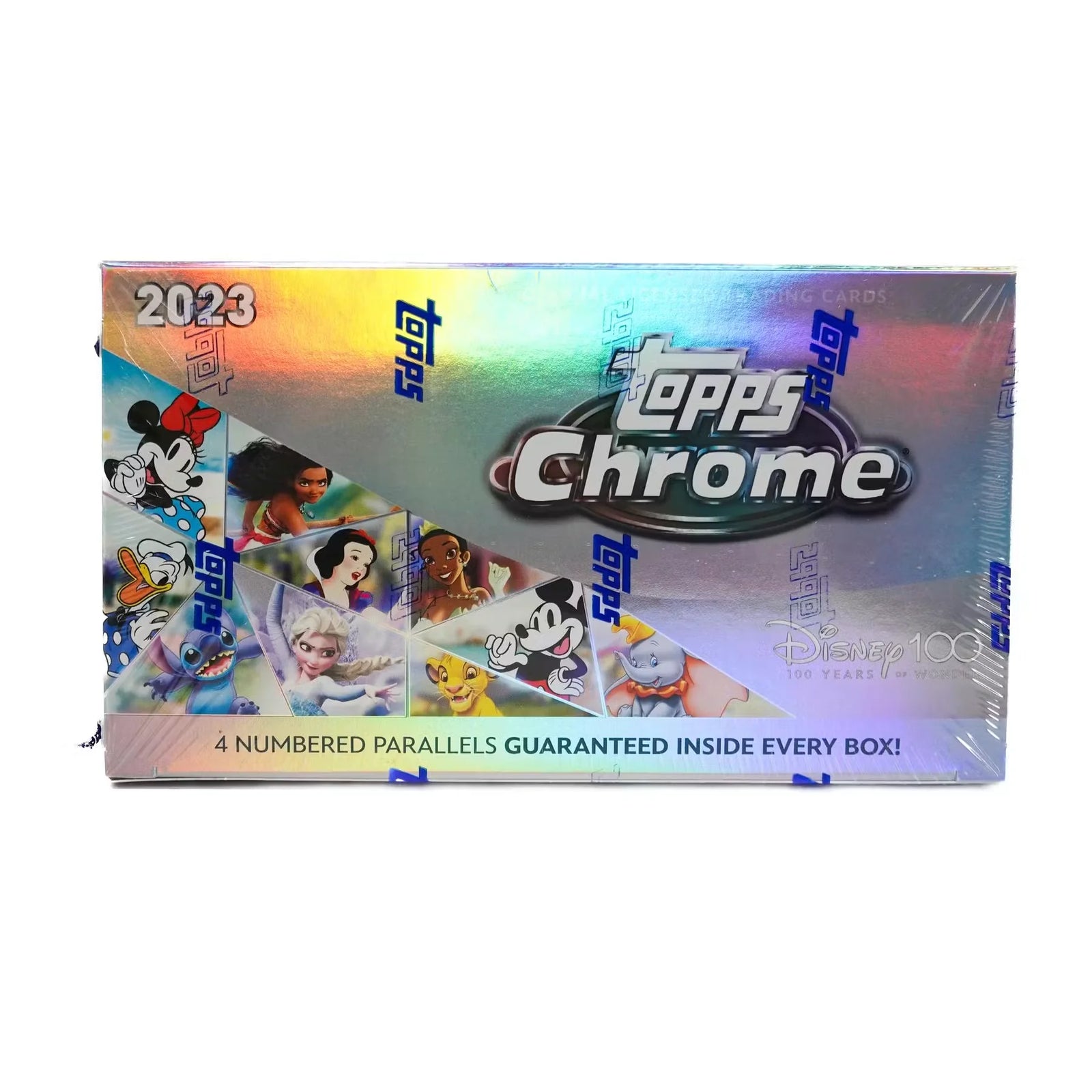 2023 Topps Chrome Disney 100 Hobby Case | 12 Boxes (Ships Sealed Only)