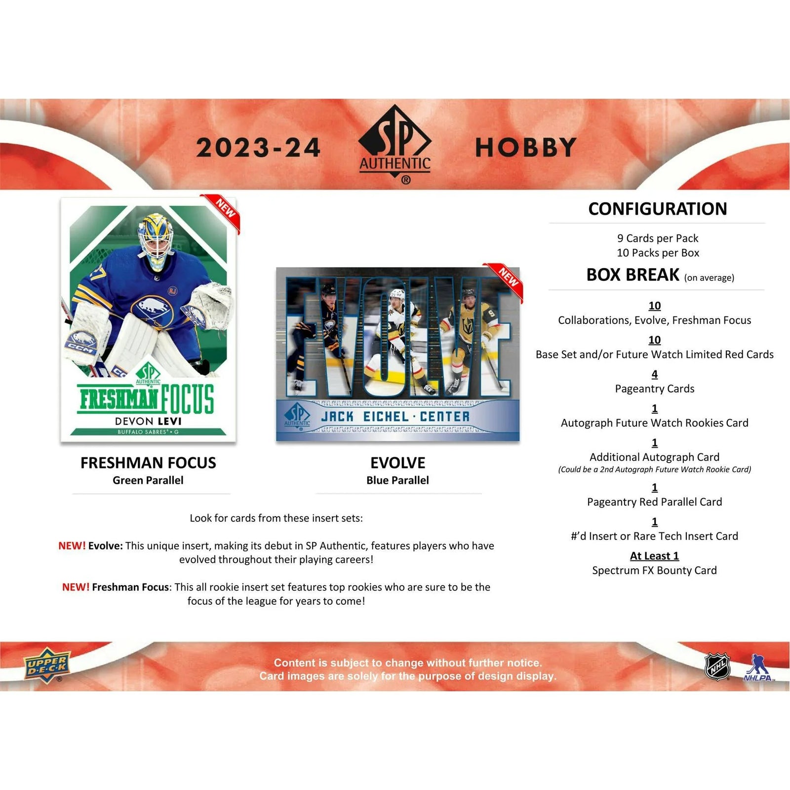 DRAFT - 2023/24 Upper Deck SP Authentic Hockey Hobby Box | dacardworld:BVS30J5Z94