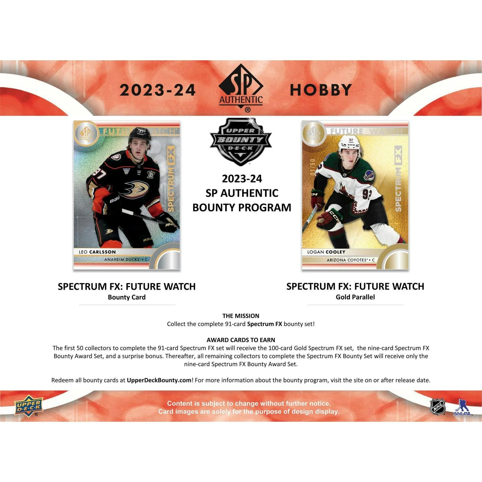 DRAFT - New 2023/24 Upper Deck SP Authentic Hockey Hobby 16-Box Case