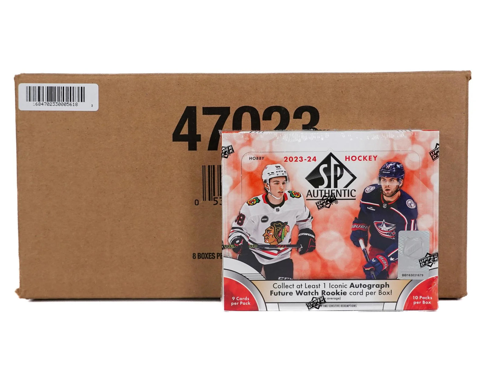 DRAFT - New 2023/24 Upper Deck SP Authentic Hockey Hobby 16-Box Case