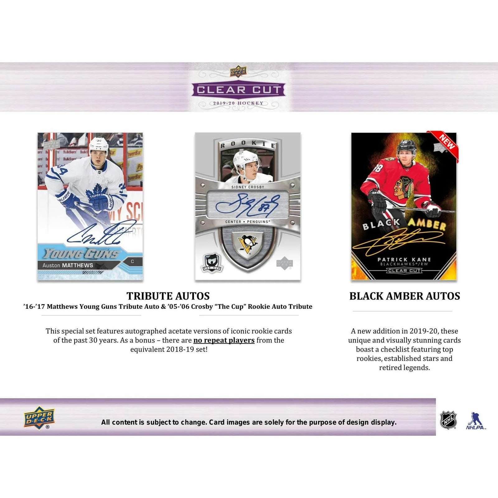 DRAFT - Just In 2019/20 Upper Deck Clear Cut Hockey Hobby Box