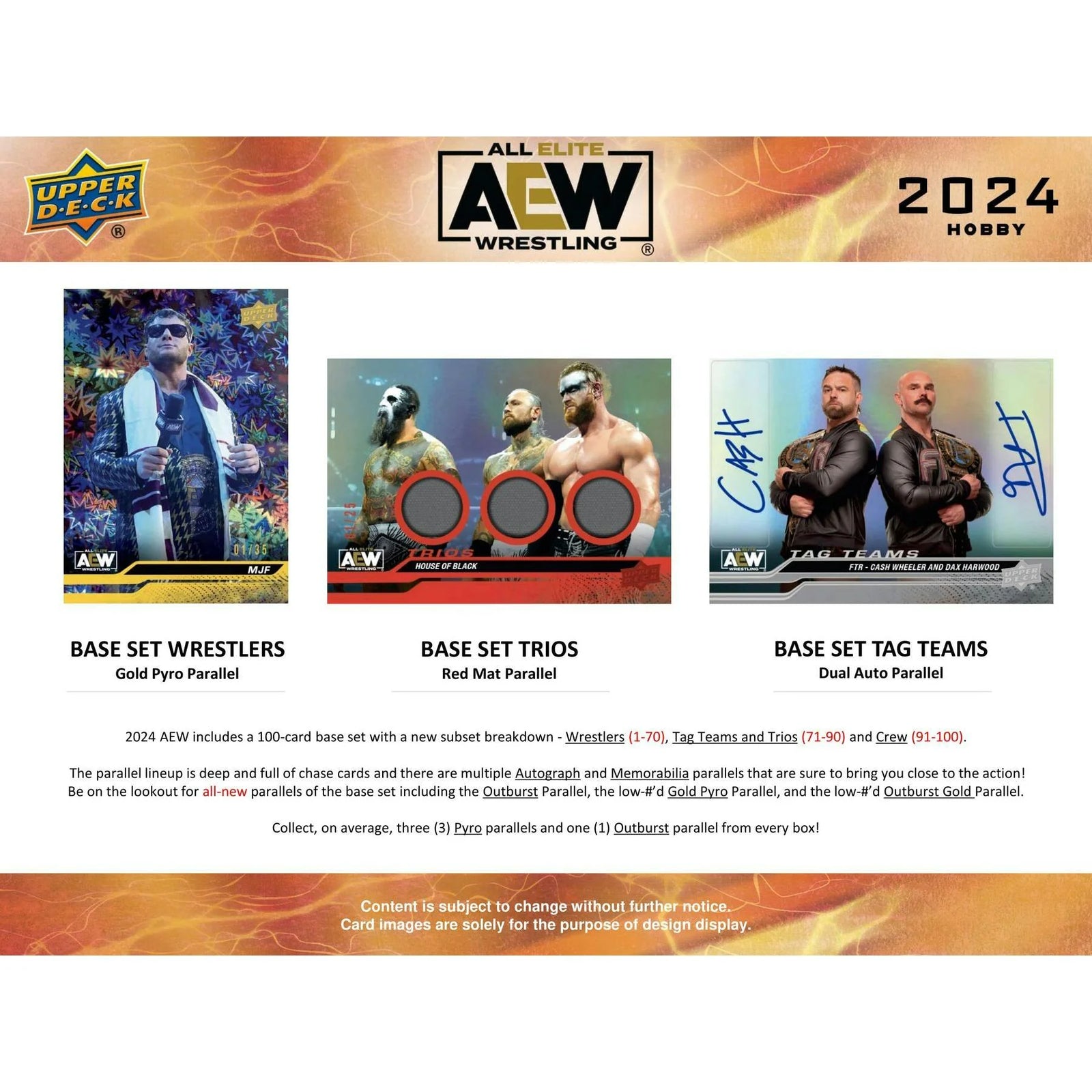 DRAFT - 2024 Upper Deck AEW Wrestling Hobby Box | dacardworld:BVS90QD5CP