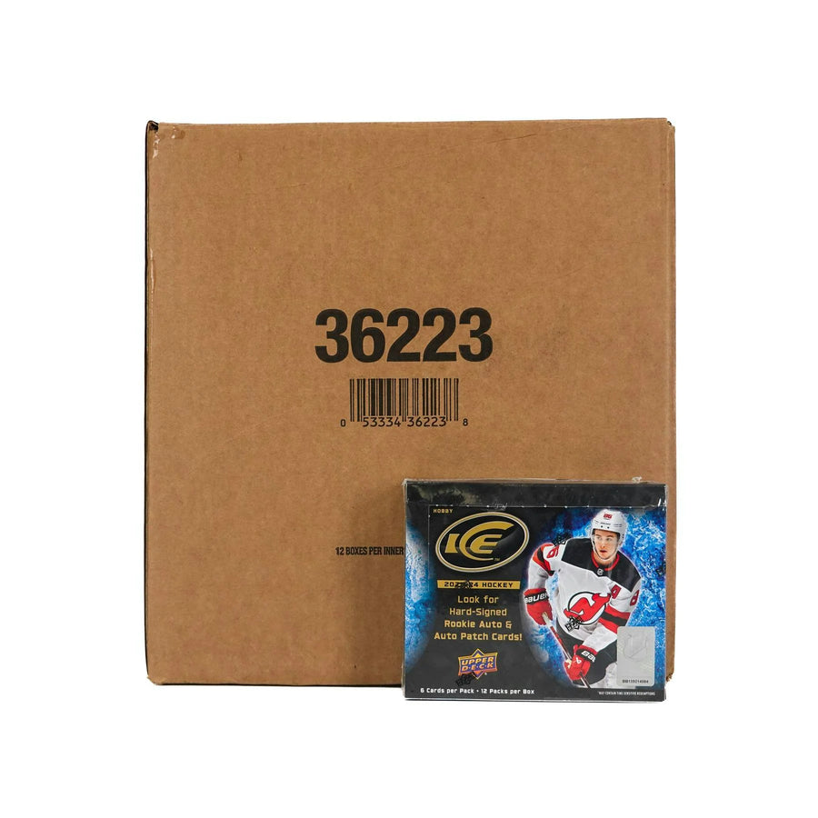 DRAFT - New 2023/24 Upper Deck Ice Hockey Hobby 24-Box Case