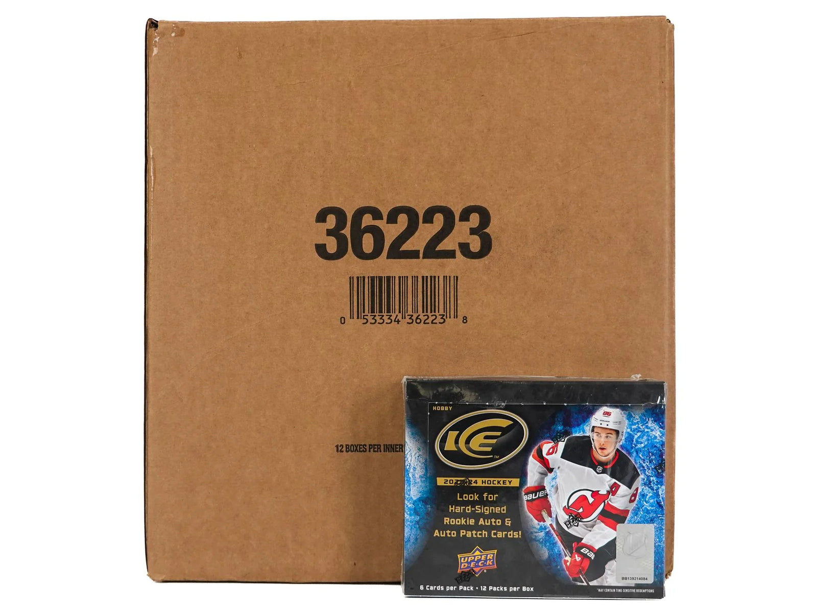DRAFT - New 2023/24 Upper Deck Ice Hockey Hobby 24-Box Case