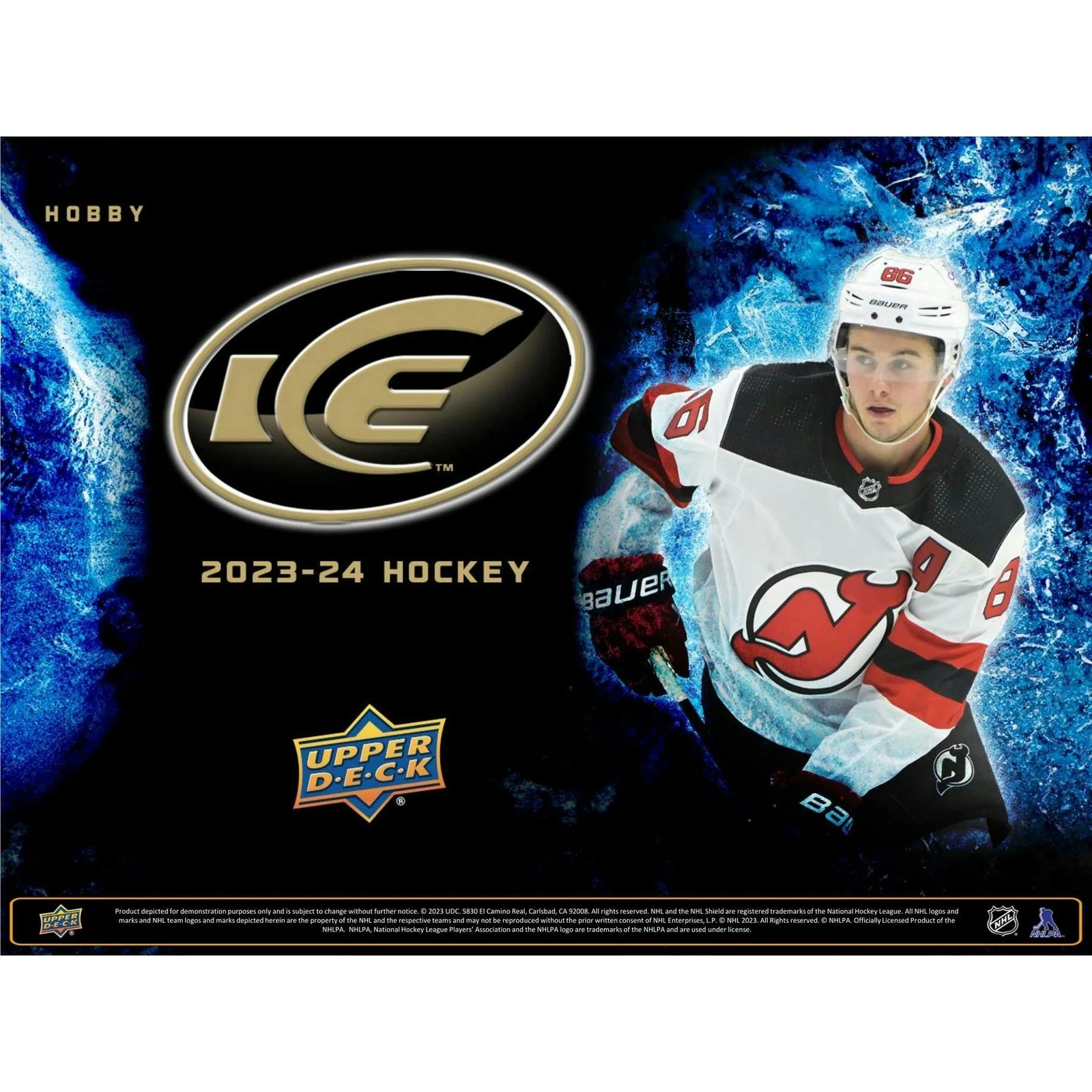 DRAFT - New 2023/24 Upper Deck Ice Hockey Hobby 24-Box Case