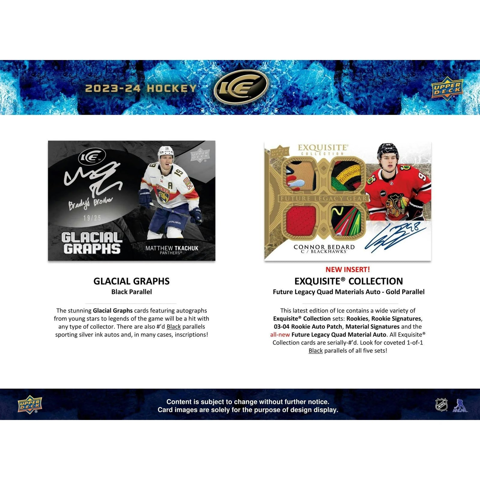 DRAFT - New 2023/24 Upper Deck Ice Hockey Hobby 24-Box Case