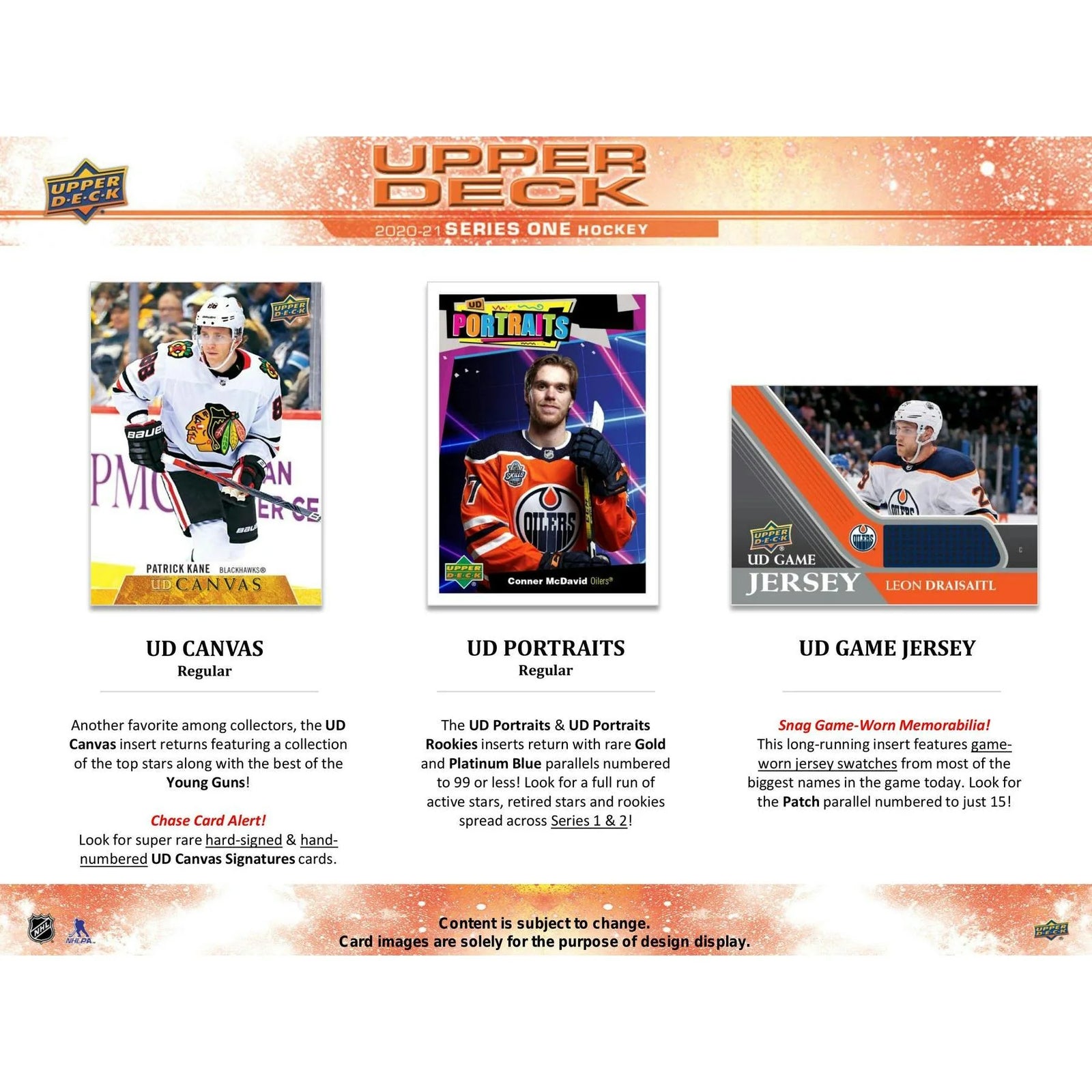 DRAFT - Just In 2020/21 Upper Deck Series 1 Hockey Hobby Box
