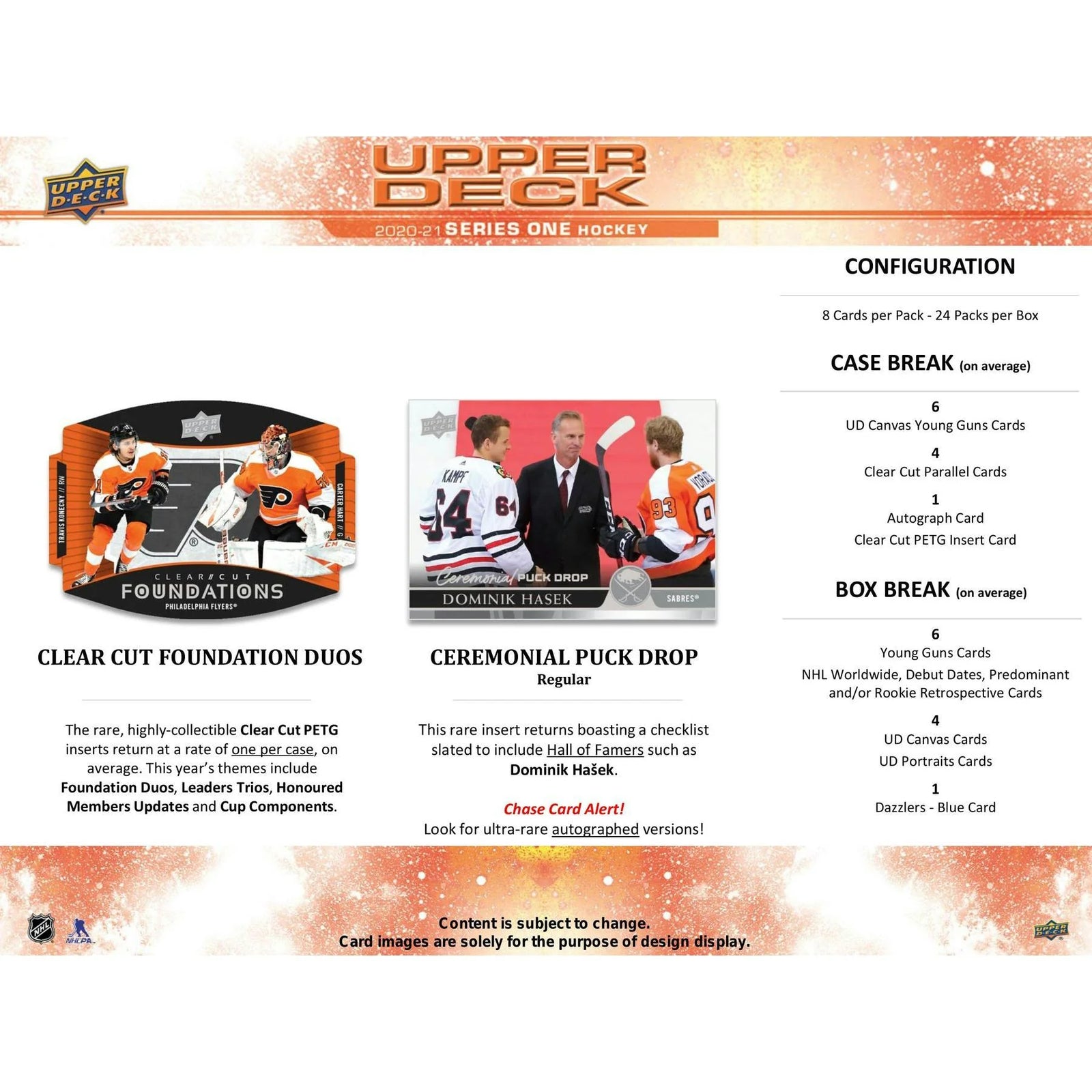 DRAFT - Just In 2020/21 Upper Deck Series 1 Hockey Hobby Box