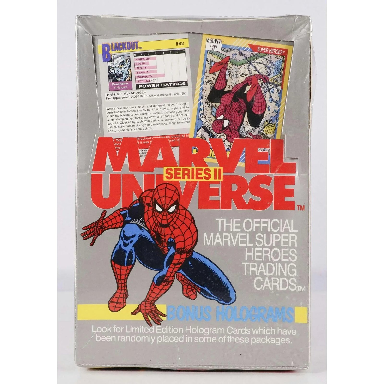 Marvel Universe Series 2 Wax Box (1991 Impel) (Ships Sealed Only) - D2