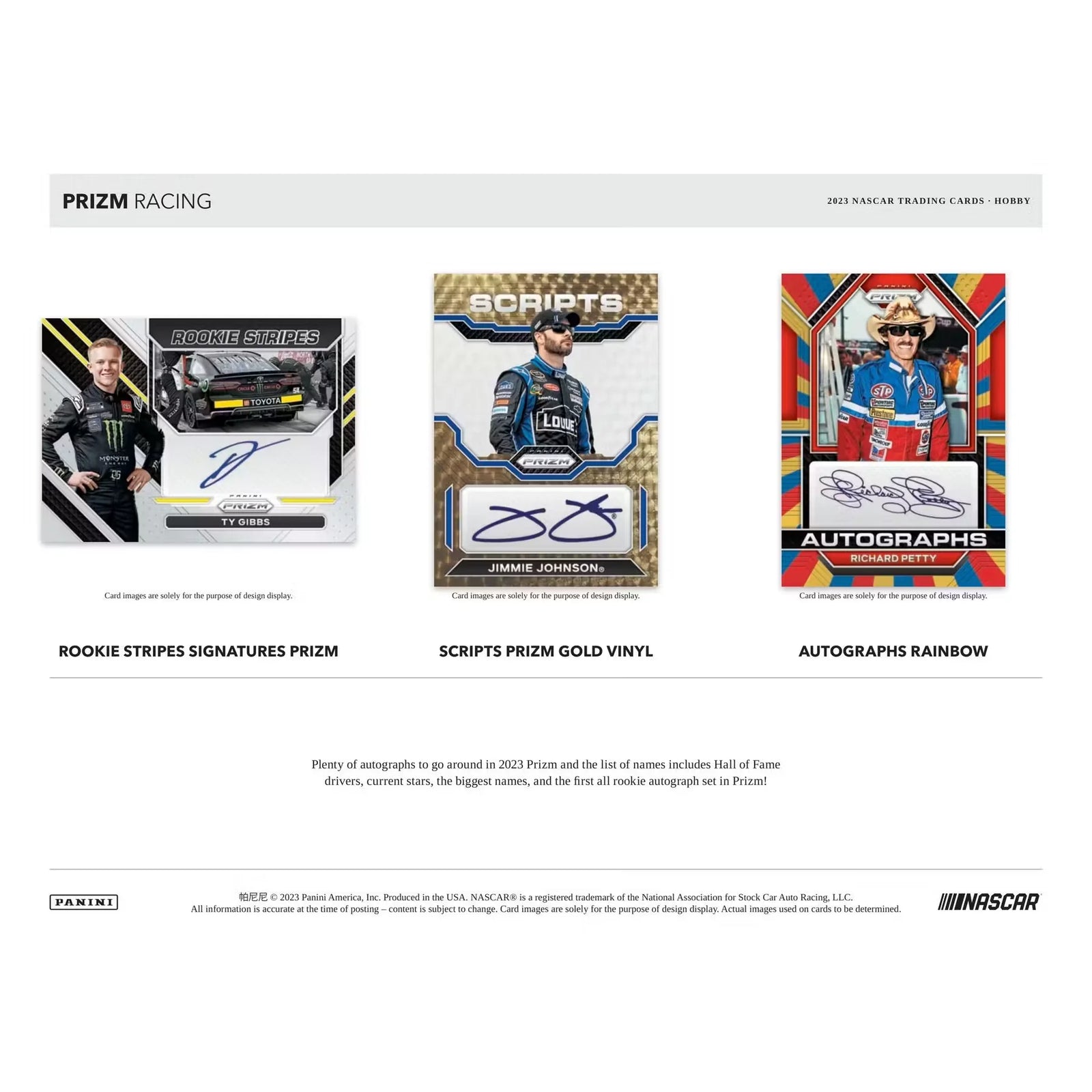 DRAFT - 2023 Panini Prizm Racing Hobby Box