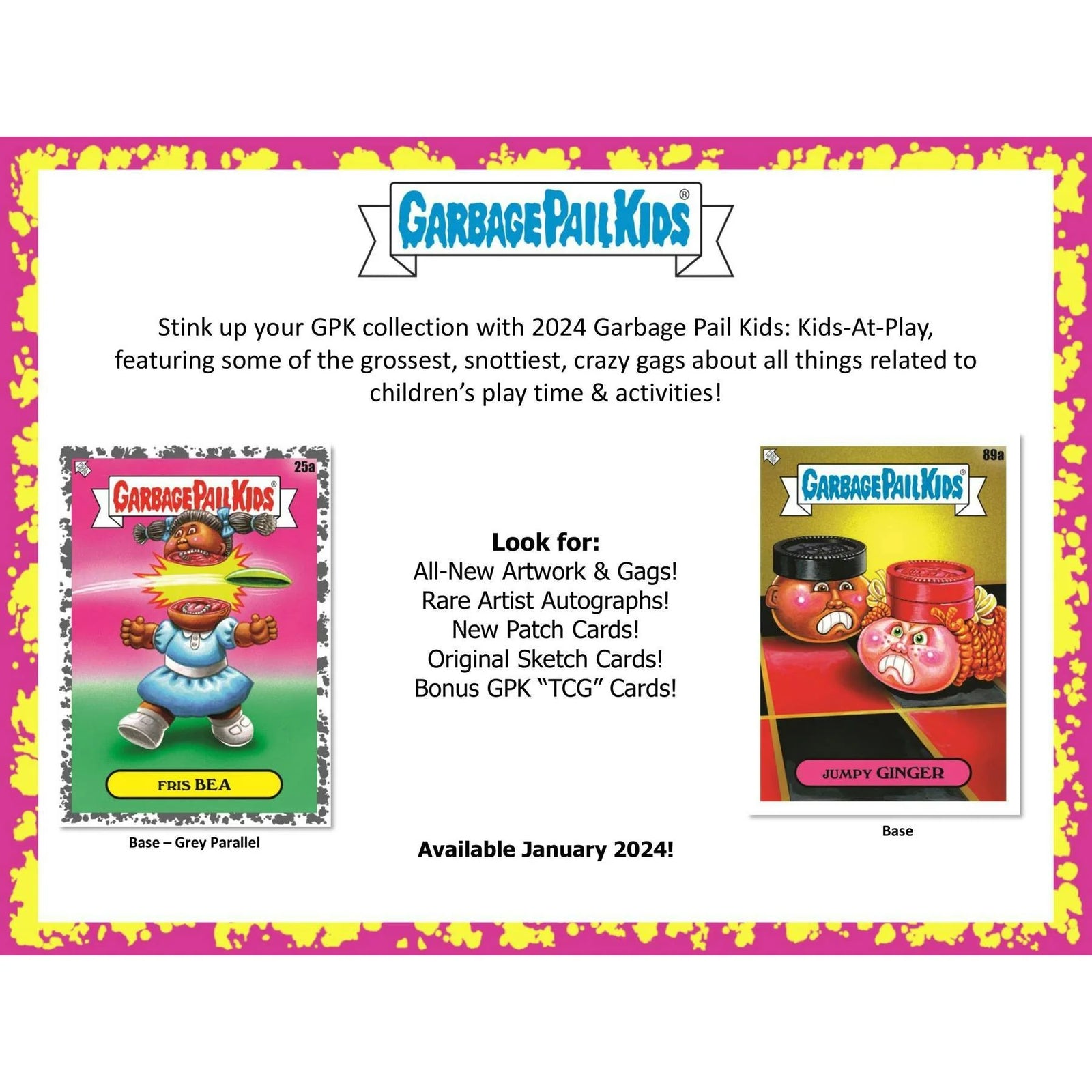 DRAFT - 2024 Topps Garbage Pail Kids Series 1 Kids-At-Play Hobby Box | dacardworld:BVSR0ZDYLU