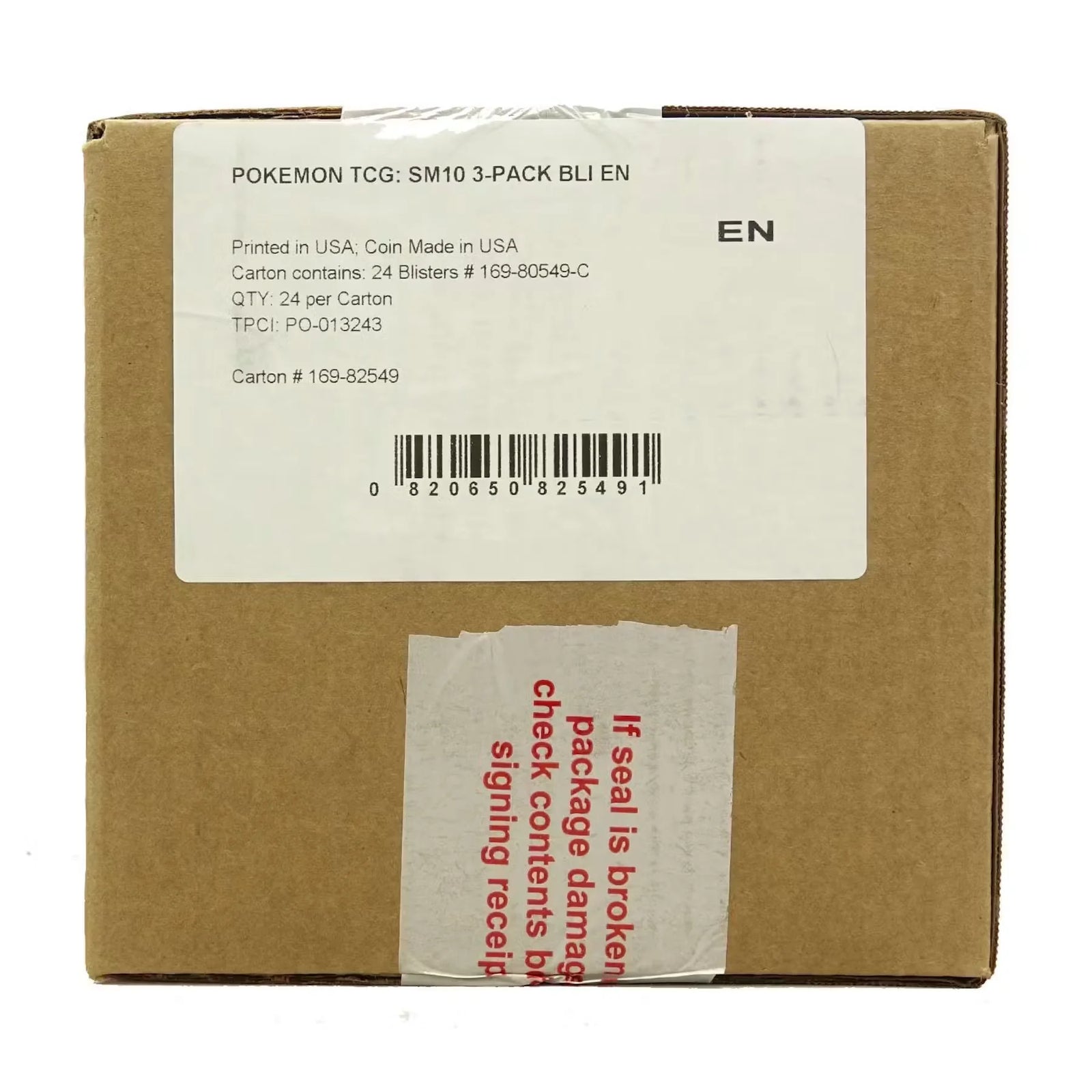 Pokemon Sun & Moon: Unbroken Bonds 3 Booster Pack Blister Case (24 Packs = Same as 2 Booster Boxes!) (Ships Sealed Only)