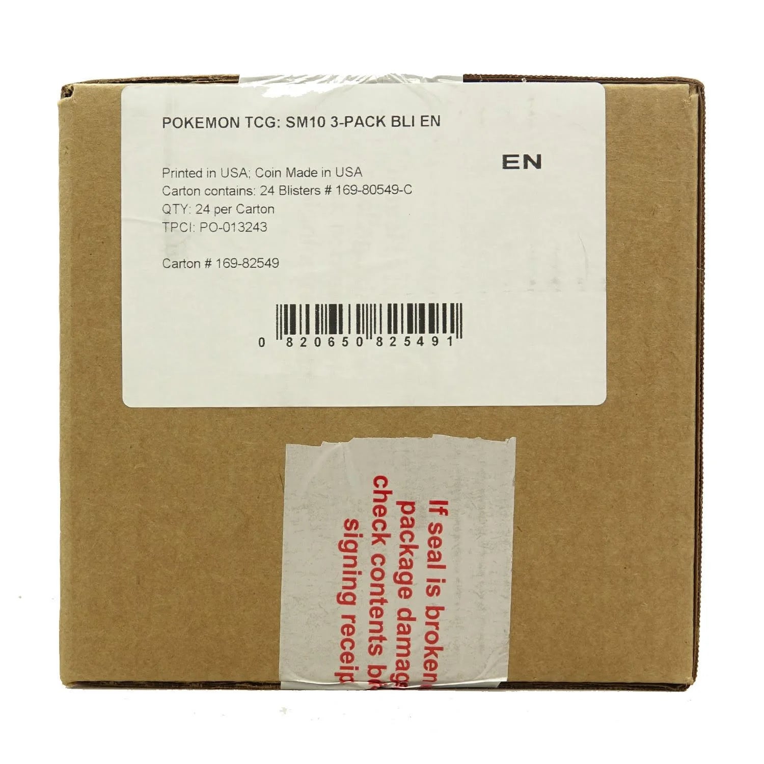 Pokemon Sun & Moon: Unbroken Bonds 3 Booster Pack Blister Case (24 Packs = Same as 2 Booster Boxes!) (Ships Sealed Only)