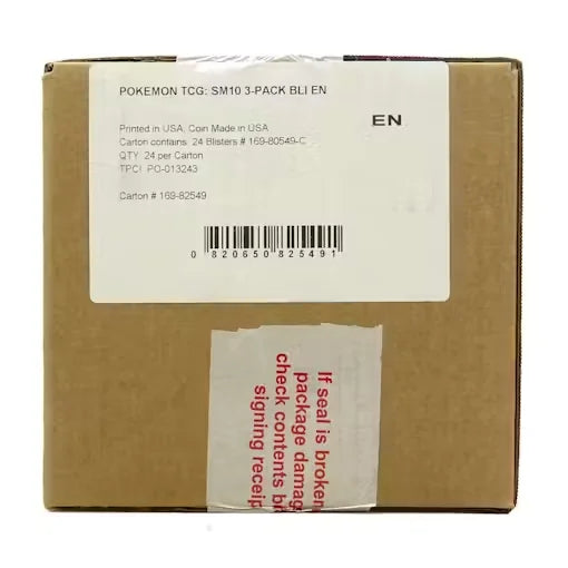 Pokemon Sun & Moon: Unbroken Bonds 3 Booster Pack Blister Case (24 Packs = Same as 2 Booster Boxes!) (Ships Sealed Only)