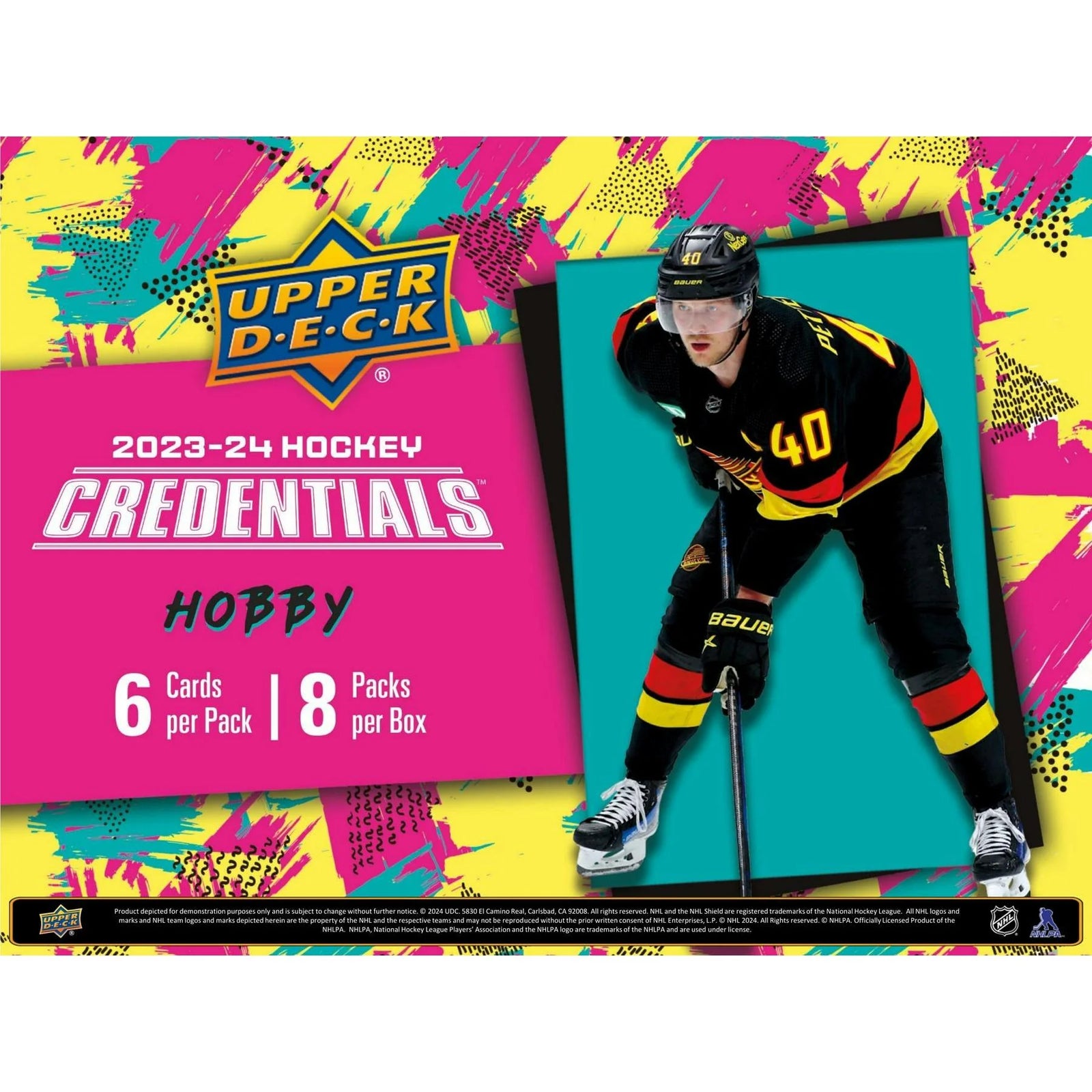 DRAFT - New 2023/24 Upper Deck Credentials Hockey Hobby 20-Box Case