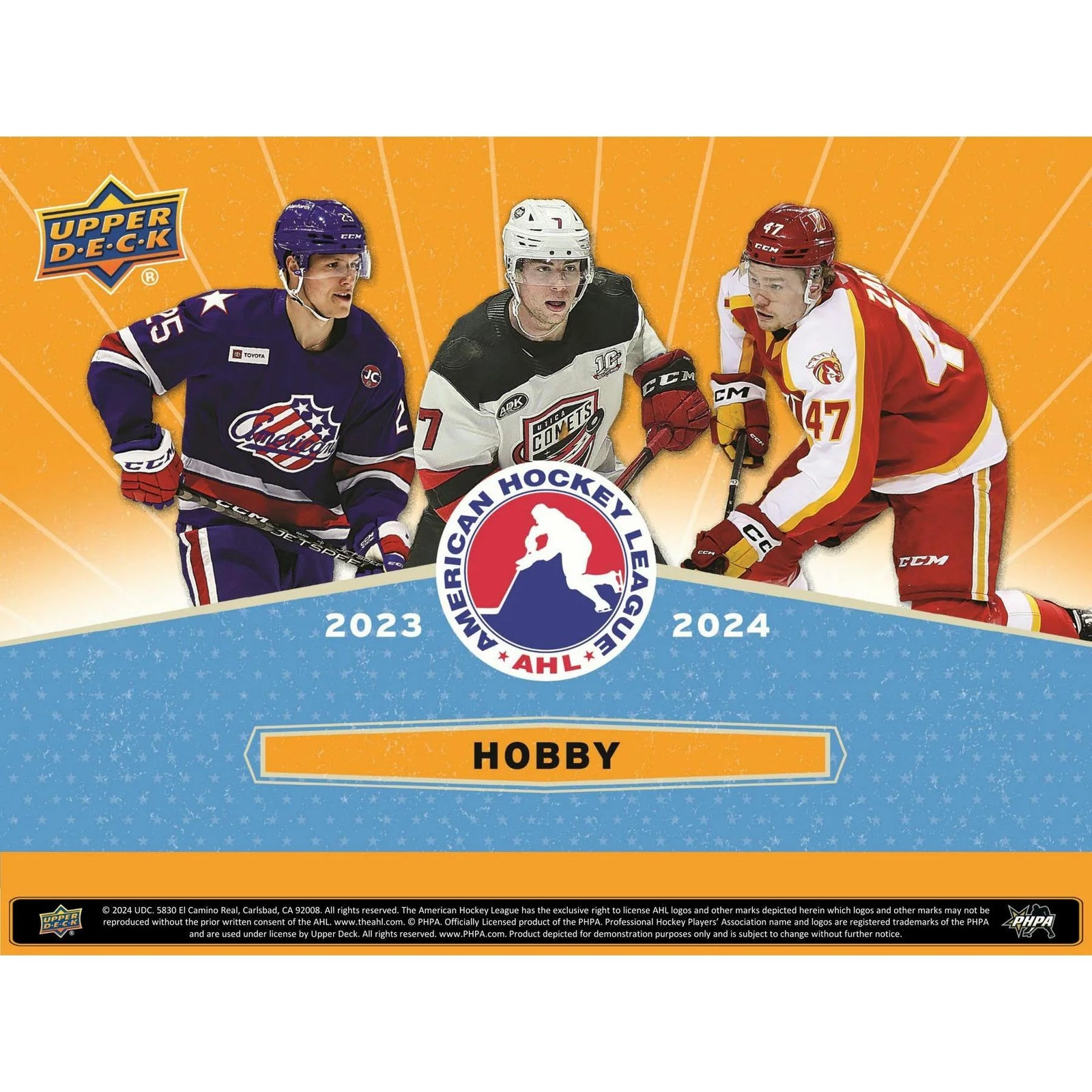 DRAFT - New 2023/24 Upper Deck AHL Hockey Hobby 24-Box Case